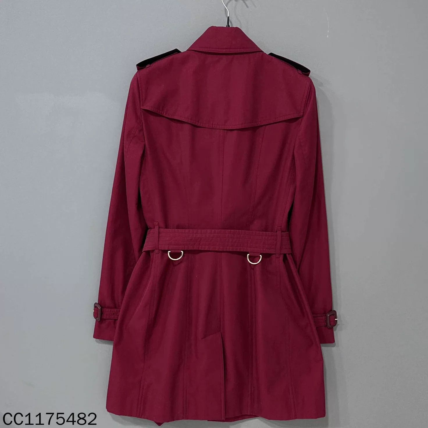 Burberry Burberry Wine Red Classic Trench Coat UK6 99 New Size XS / US 0-2 / IT 36-38 - 3 Thumbnail