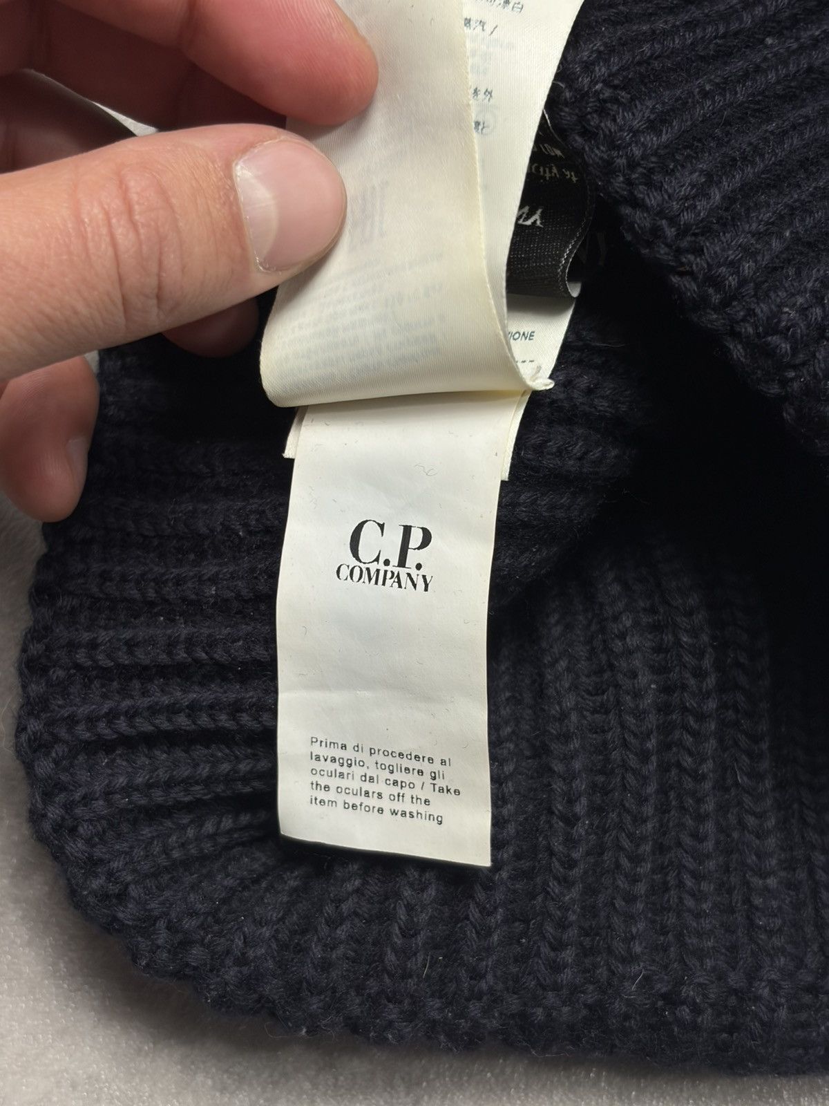 C.P. Company Cp Company Google Wool Hat Black Casual Streetwear Size ONE SIZE - 10 Thumbnail
