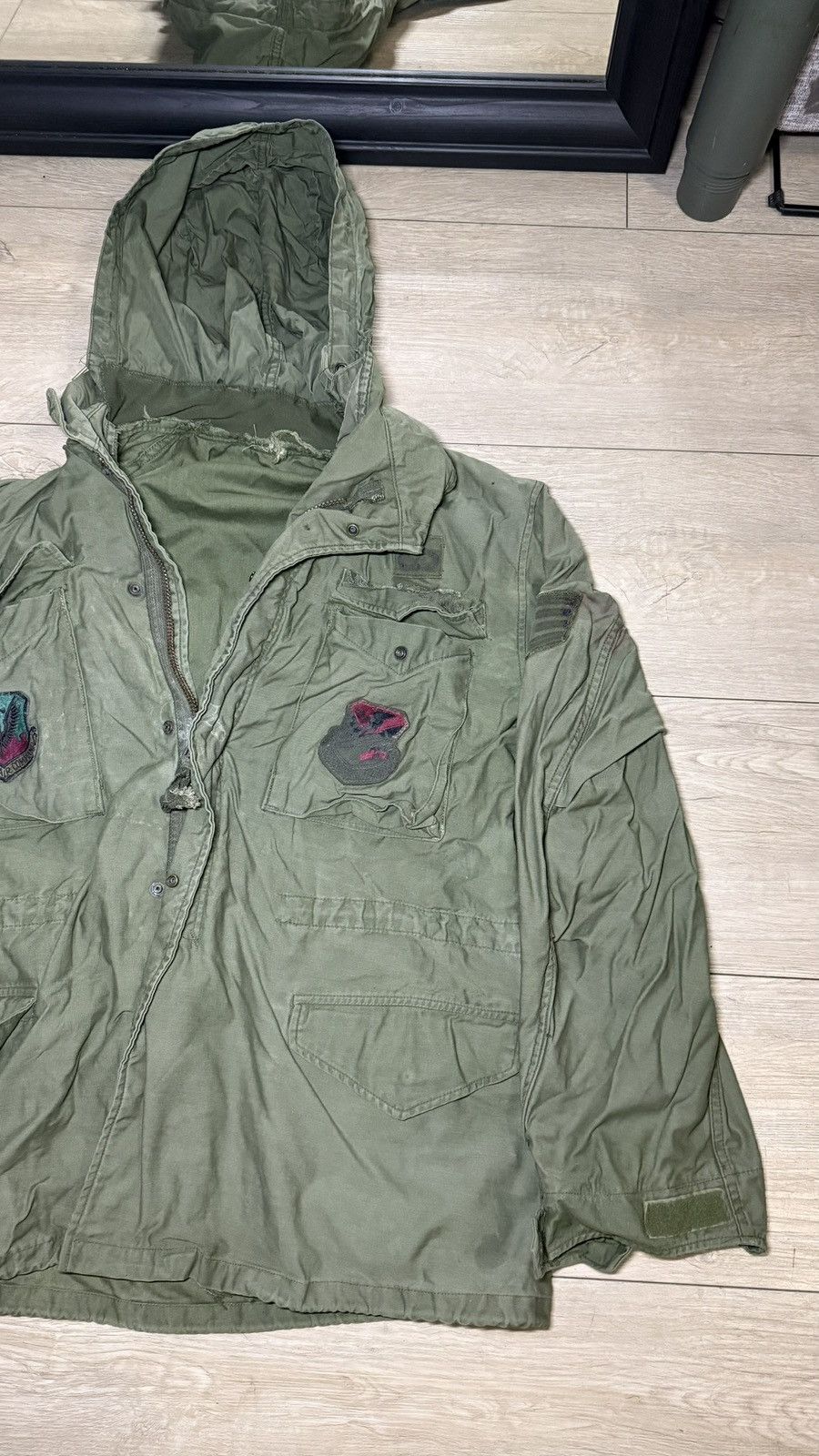 Other Vintage U.S. Air Force M-1965 Field Jacket With Patches Size US XL / EU 56 / 4 - 3 Thumbnail