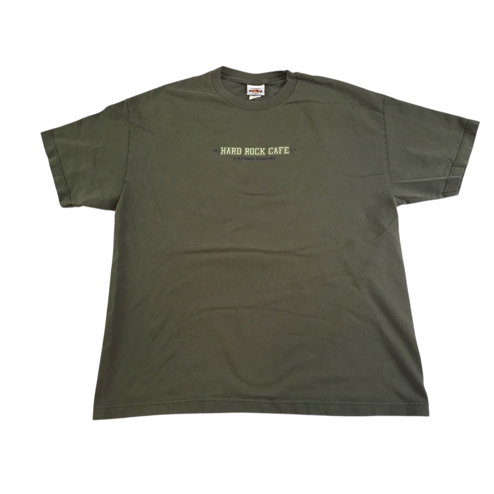 Hard Rock Cafe Hard Rock Cafe Cayman Islands Vintage T-Shirt Green X-Large Size US XL / EU 56 / 4 - 4 Thumbnail