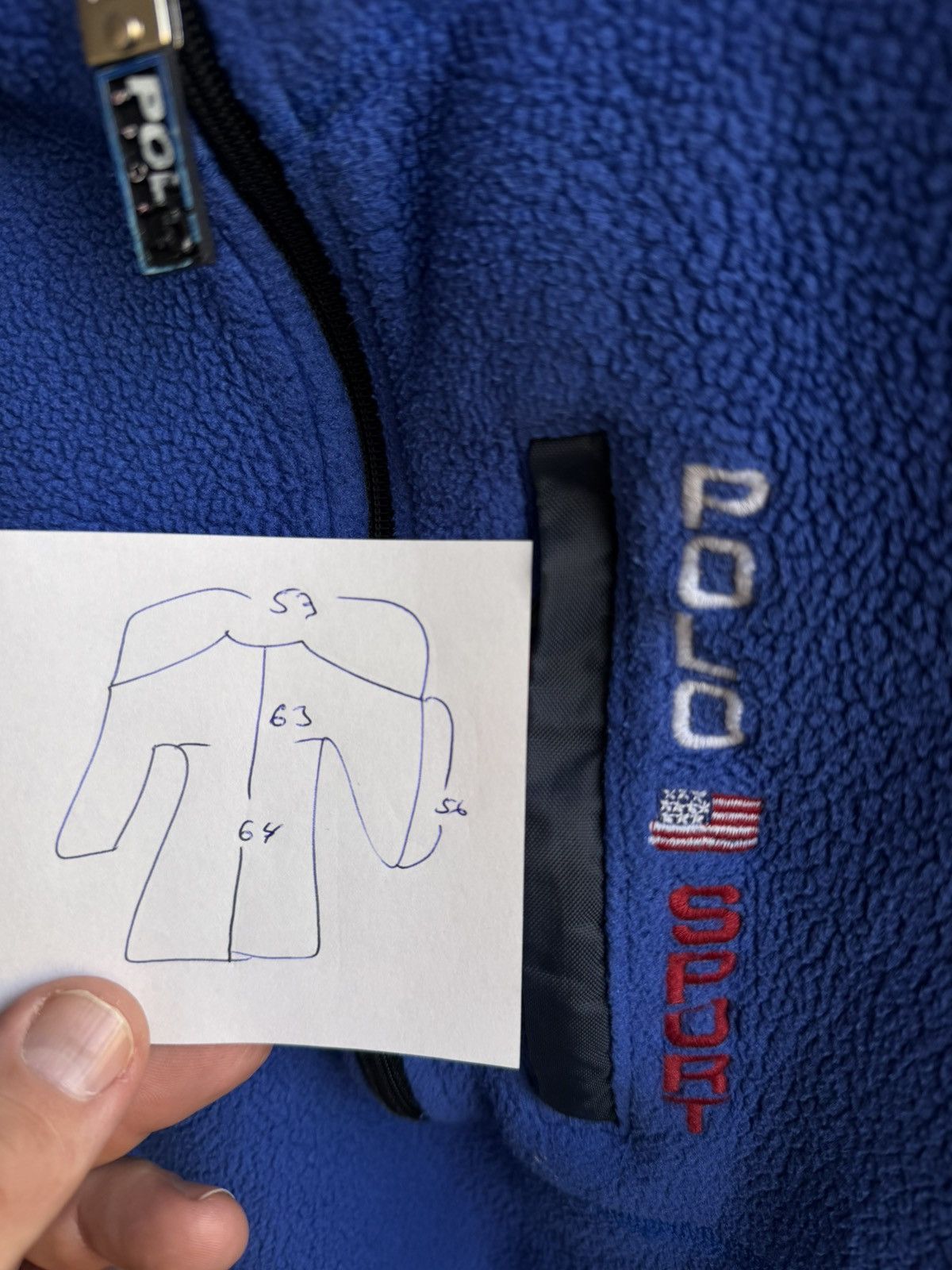 Polo Ralph Lauren Polo Sport Ralph Lauren 1/4 Zip Fleece Jacket sz L 90s Pepsi Size US L / EU 52-54 / 3 - 9 Thumbnail