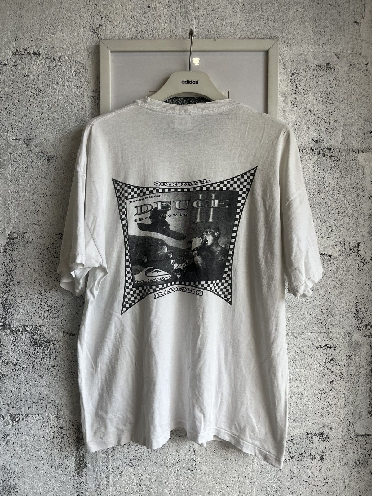 Quiksilver Vtg QUIKSILVER DEUCE II The Movie R.A.P. Films 90’s Tshirt Size US XL / EU 56 / 4 - 3 Thumbnail