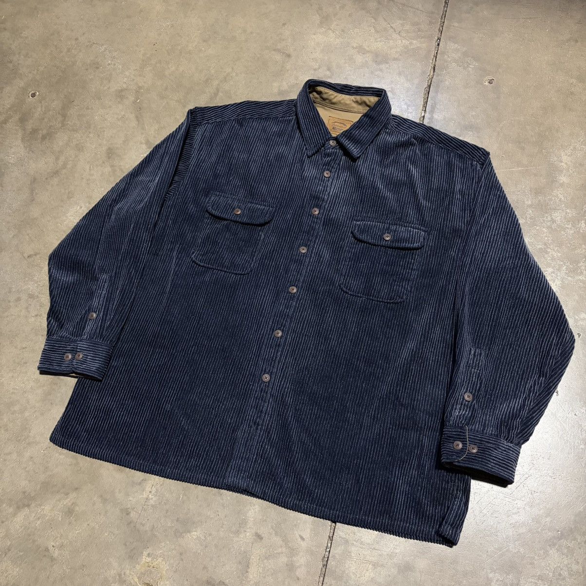 St. Johns Bay Vintage St Johns Bay Corduroy Button Up Shirt Fisherman NWT Size US XL / EU 56 / 4 - 2 Thumbnail