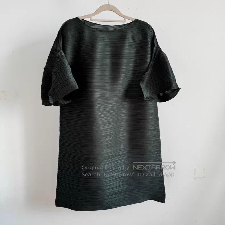 Issey Miyake Issey Miyake Black Short Sleeve Size L / US 10 / IT 46 - 1 Thumbnail