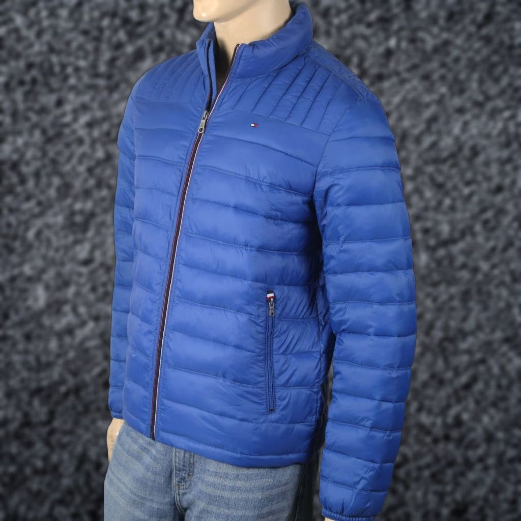 Tommy Hilfiger Tommy Hilfiger Blue Ultra Loft Puffer Packable Coat NWT 95 Jacket Men L Packable with Included Bag Size US L / EU 52-54 / 3 - 1 Preview