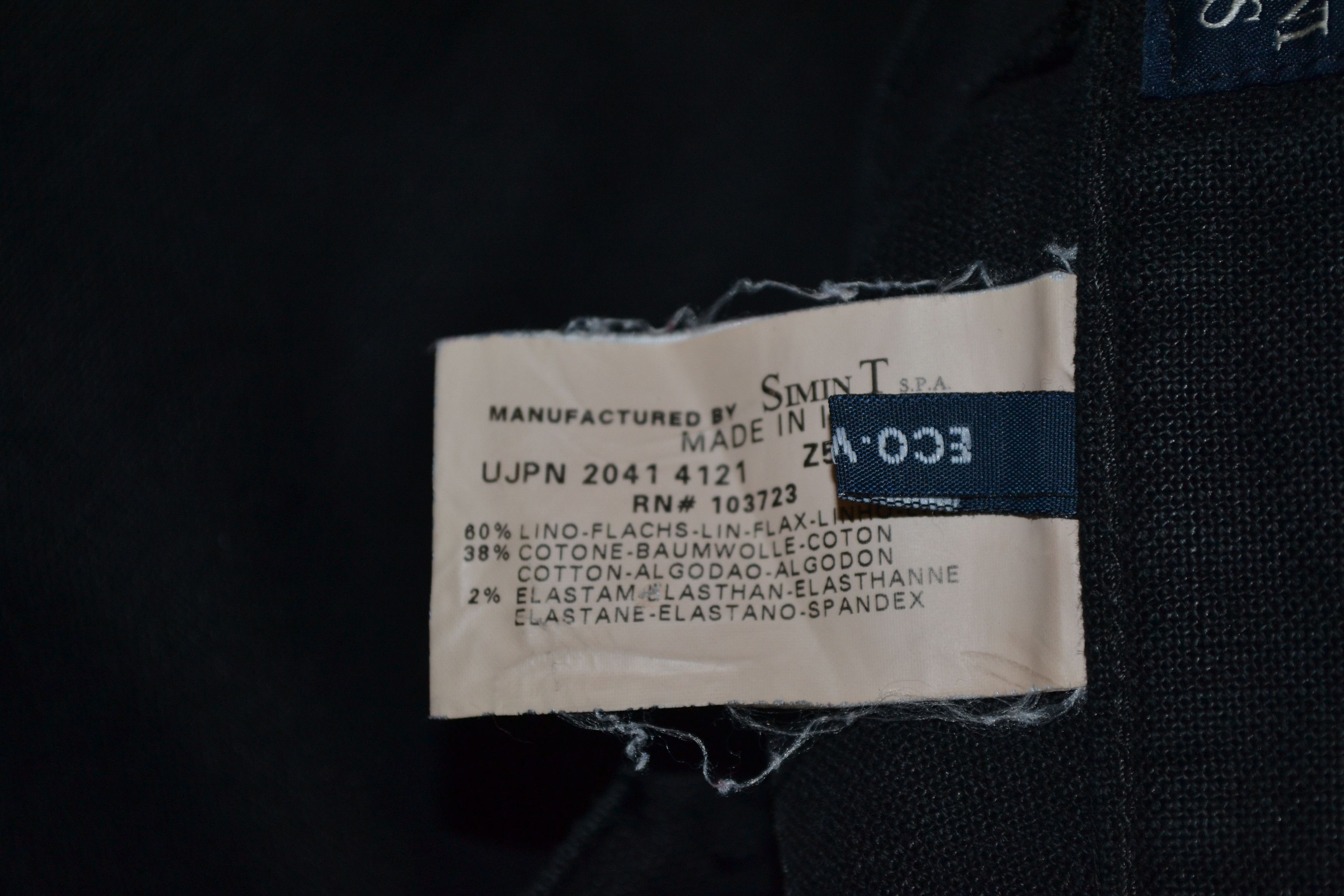 Armani Vintage Armani Jeans Black Linen Pants - W32 Size US 32 / EU 48 - 8 Thumbnail