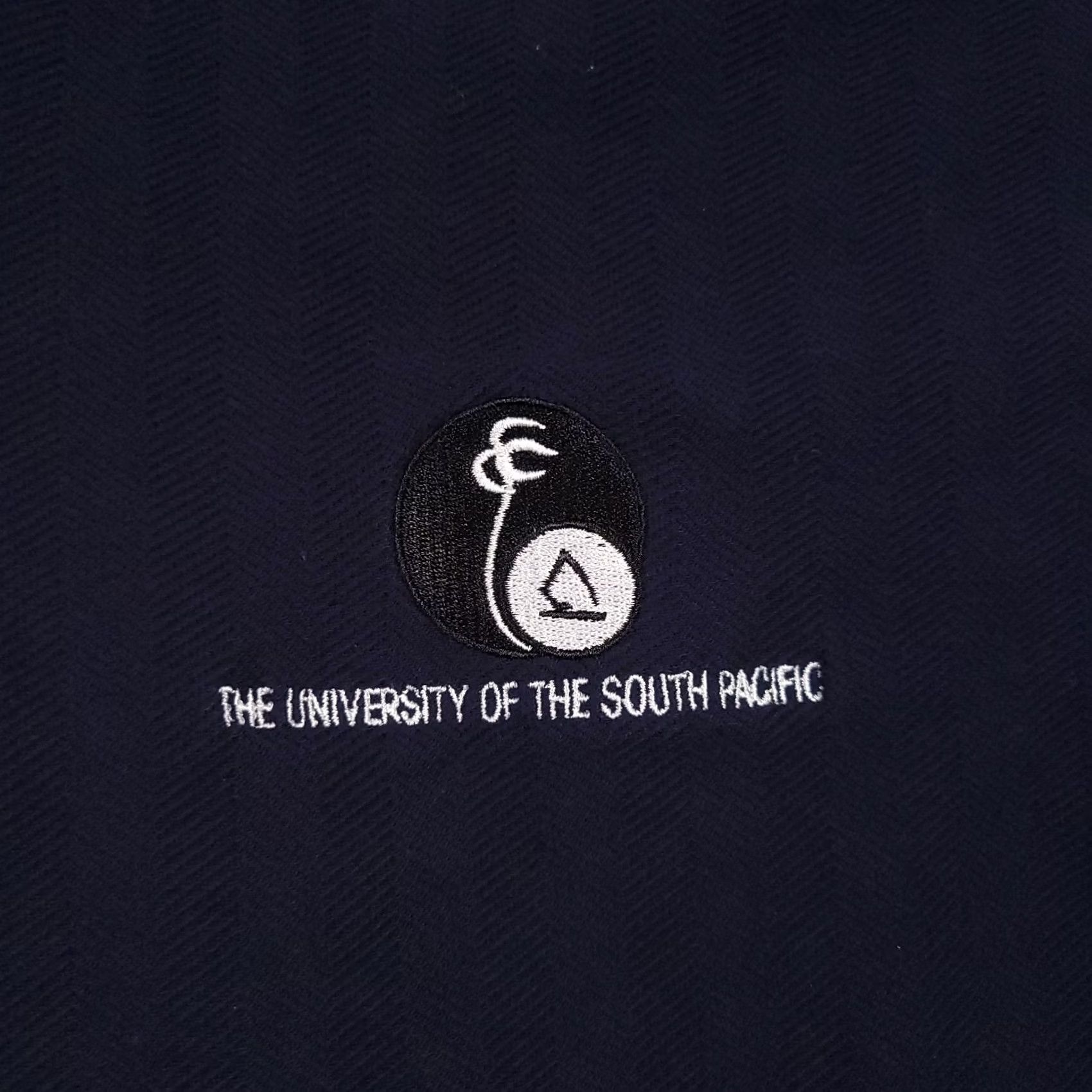 Vintage South Pacific USP University Polo Shirt Adult 3XL Blue Short Sleeve Research Polo Mens 90s Island VINTAGE Size US XXL / EU 58 / 5 - 5 Thumbnail