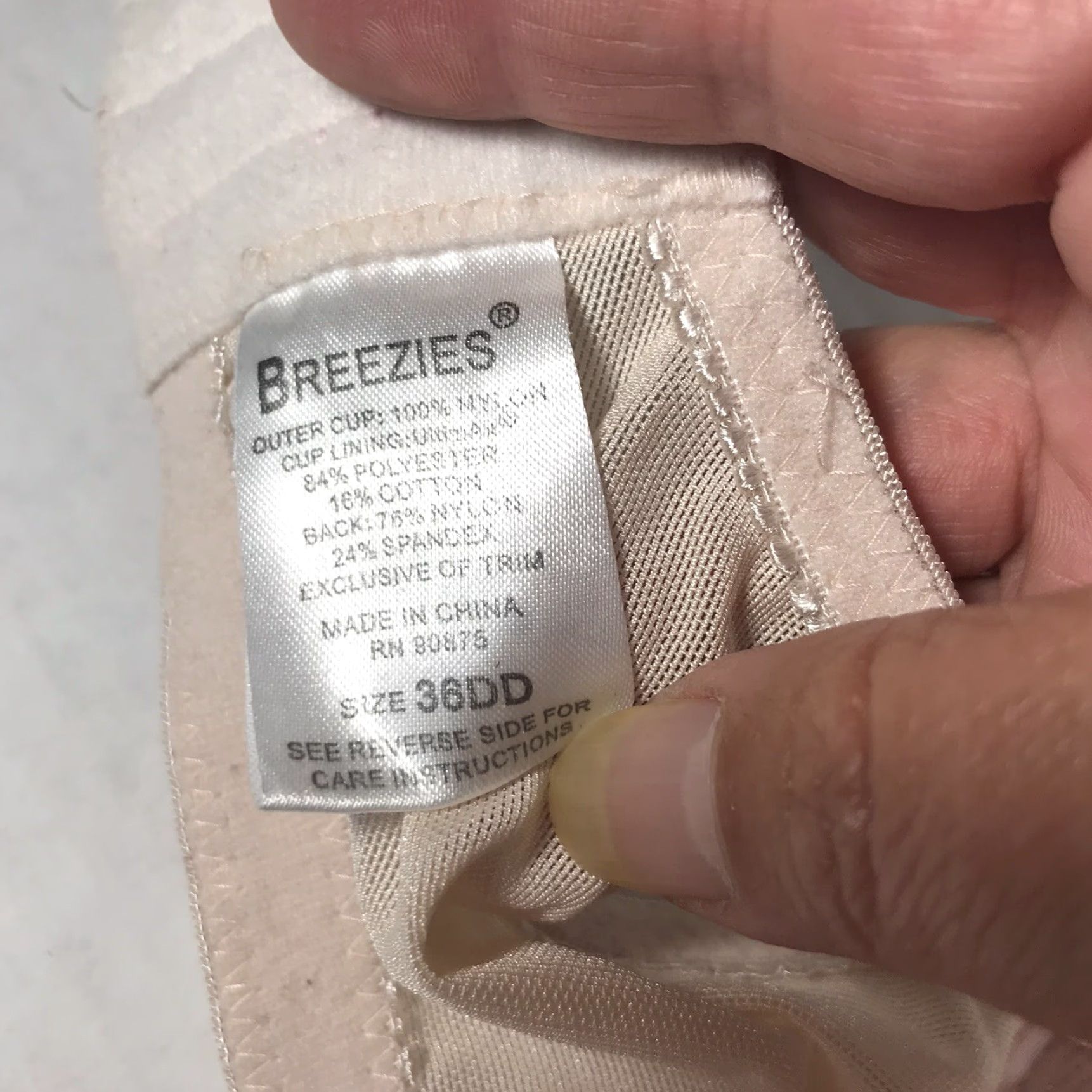 Vintage Breezies Pink Push Up Bra Women's Size 36DD Underwired Lightly Lined Vicegrade Size ONE SIZE - 6 Thumbnail
