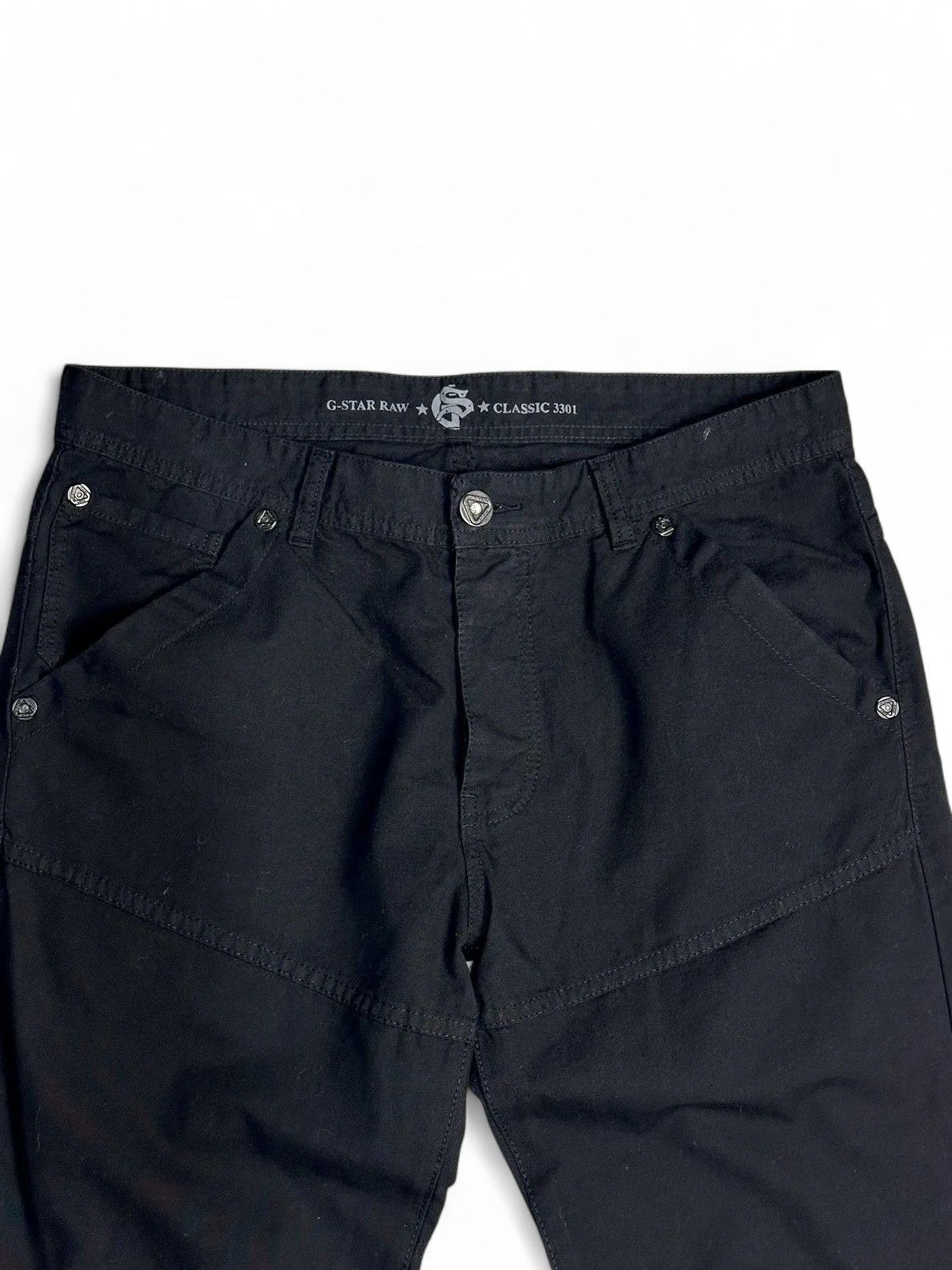 Diesel G-Star Raw Y2K Tech Carpenter Denim Pants Black Workwear 34 Size US 34 / EU 50 - 5 Thumbnail