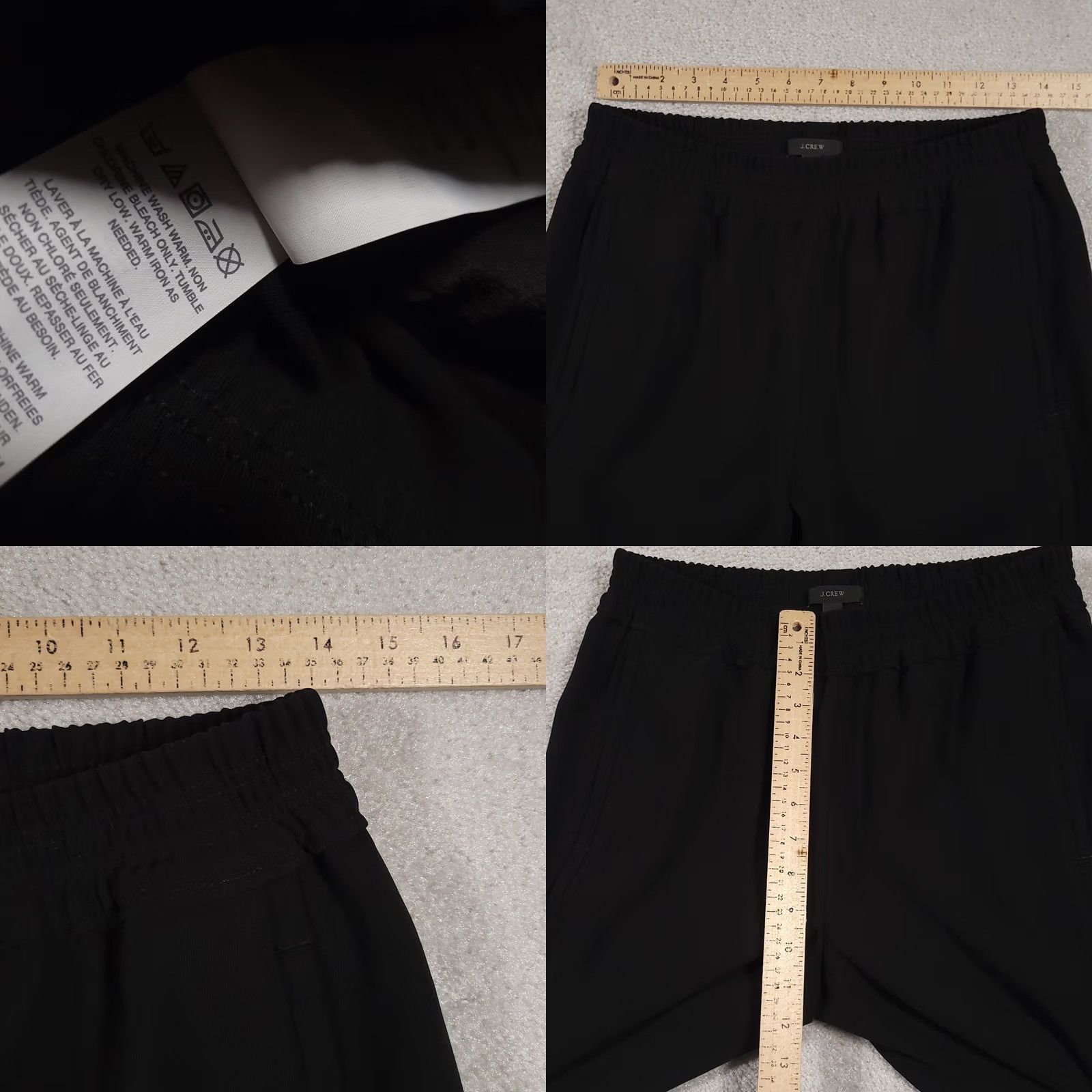 J.Crew J. Crew Pants Womens 6 Black Pull On Tapered Leg Pockets Casual Polyester Dress Pants Slim Workwear Women, Adult, Regular, Black, 25.5 in Inseam Size 28" / US 6 / IT 42 - 8 Thumbnail