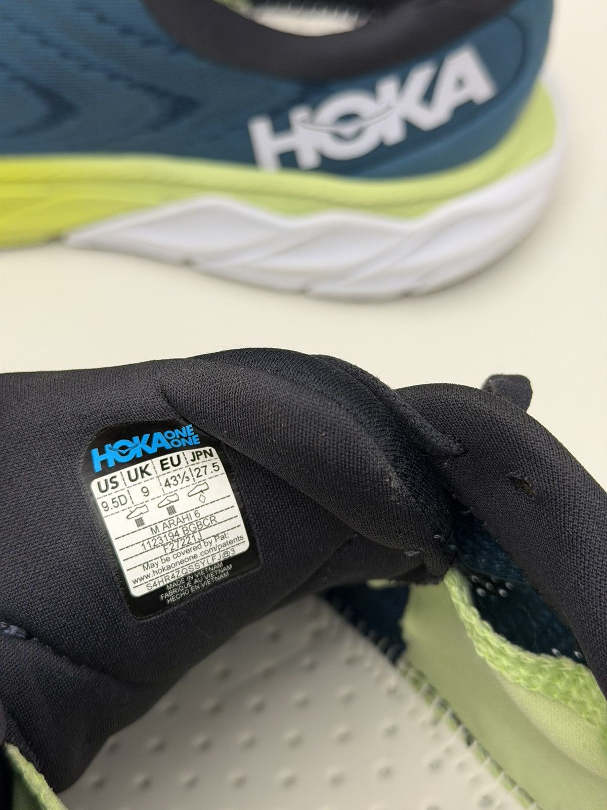 Hoka Hoka One One Arahi 6 Blue Graphite Size 9.5 (No Insoles) Size US 9.5 / EU 42-43 - 8 Thumbnail