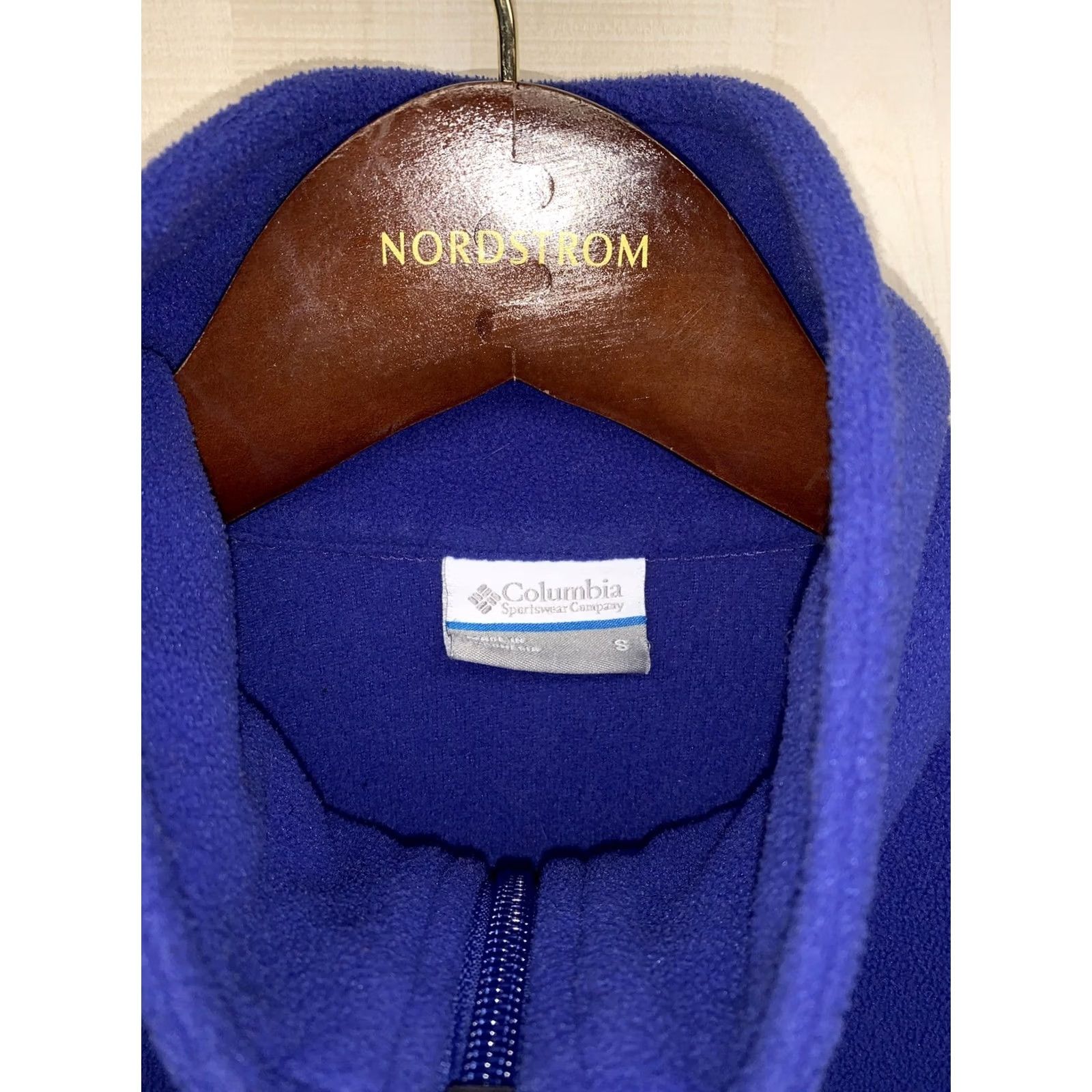 Vintage Columbia Women’s Jacket Fleece Blue Full Zip Pocket-3741 Size S Regular Slim? (Keep exact? Structure) Size S / US 4 / IT 40 - 2 Thumbnail