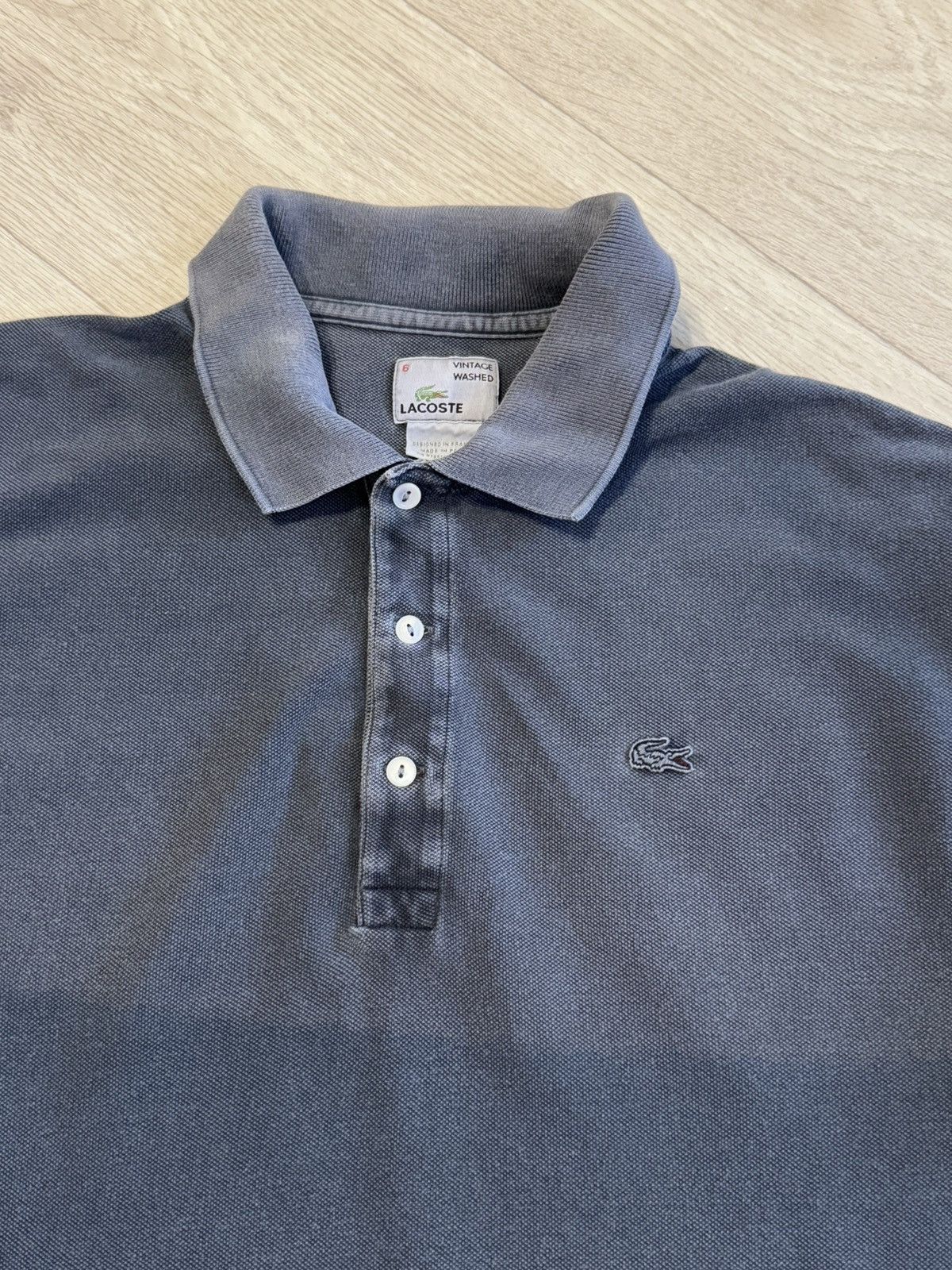 Lacoste 🔷Vintage Washed Lacoste Polo 90s🔷 Size US XL / EU 56 / 4 - 3 Thumbnail