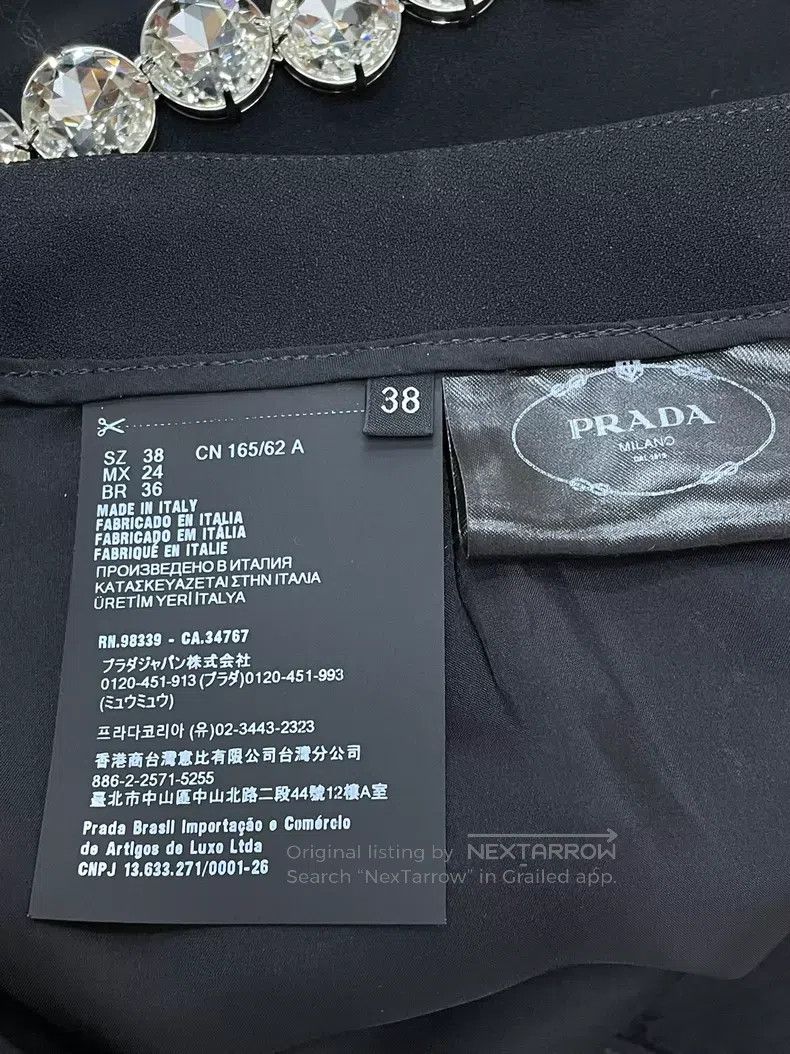 Prada Prada Black rhinestone skirt Size 25" / US 0 / IT 36 - 5 Thumbnail