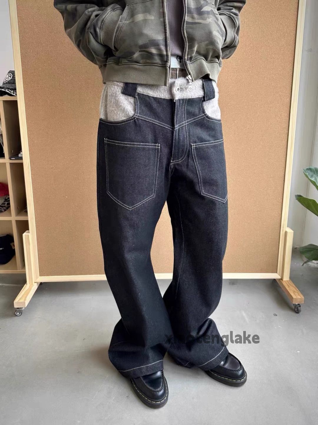 Designer × Jean × Vintage Unisex utility loose baggy hiphop yuppie cargo jeans Size US 28 / EU 44 - 4 Thumbnail