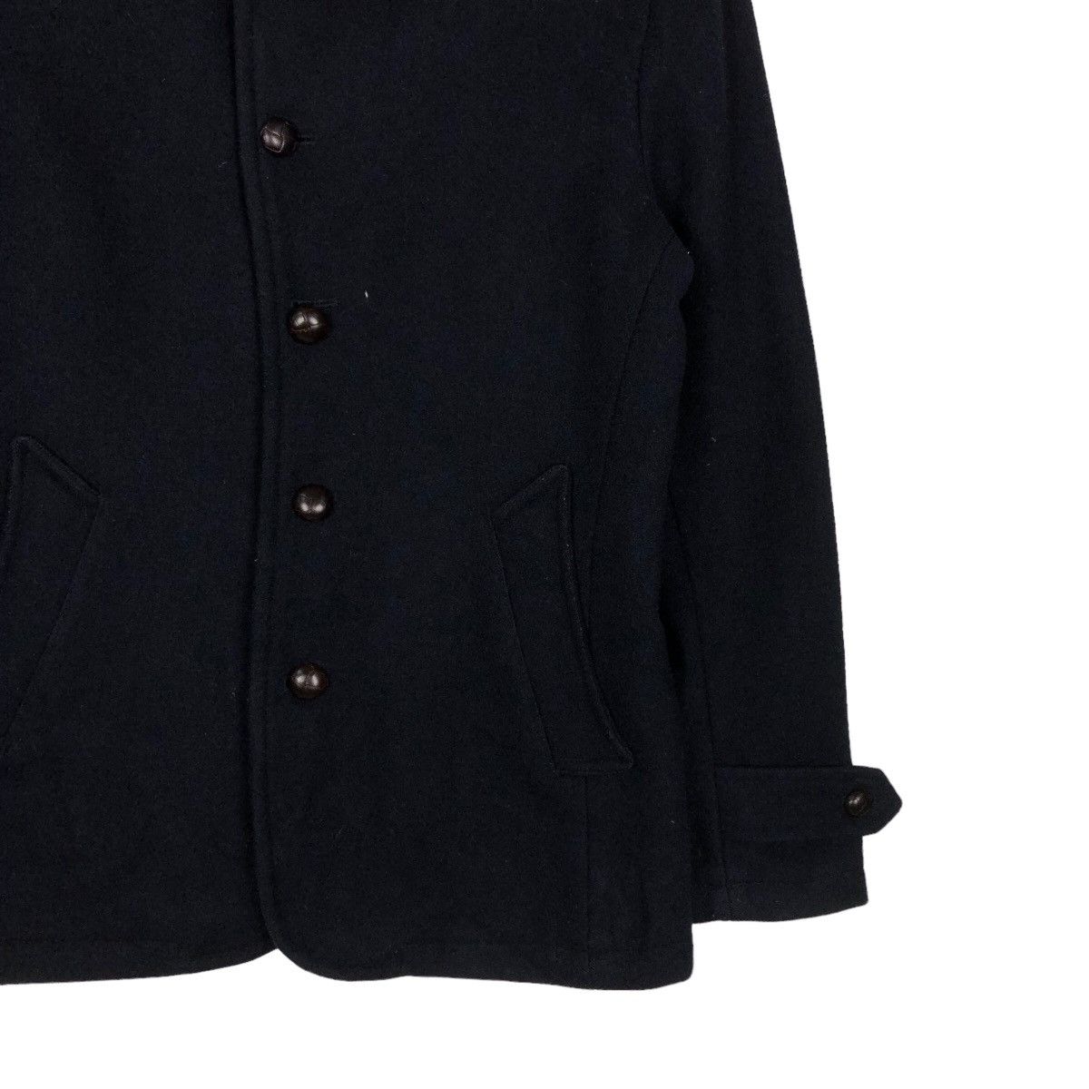 Issey Miyake 🔥Rich Black Vintage Wool Jacket Biker Nano Universe Tokyo Size US M / EU 48-50 / 2 - 5 Thumbnail