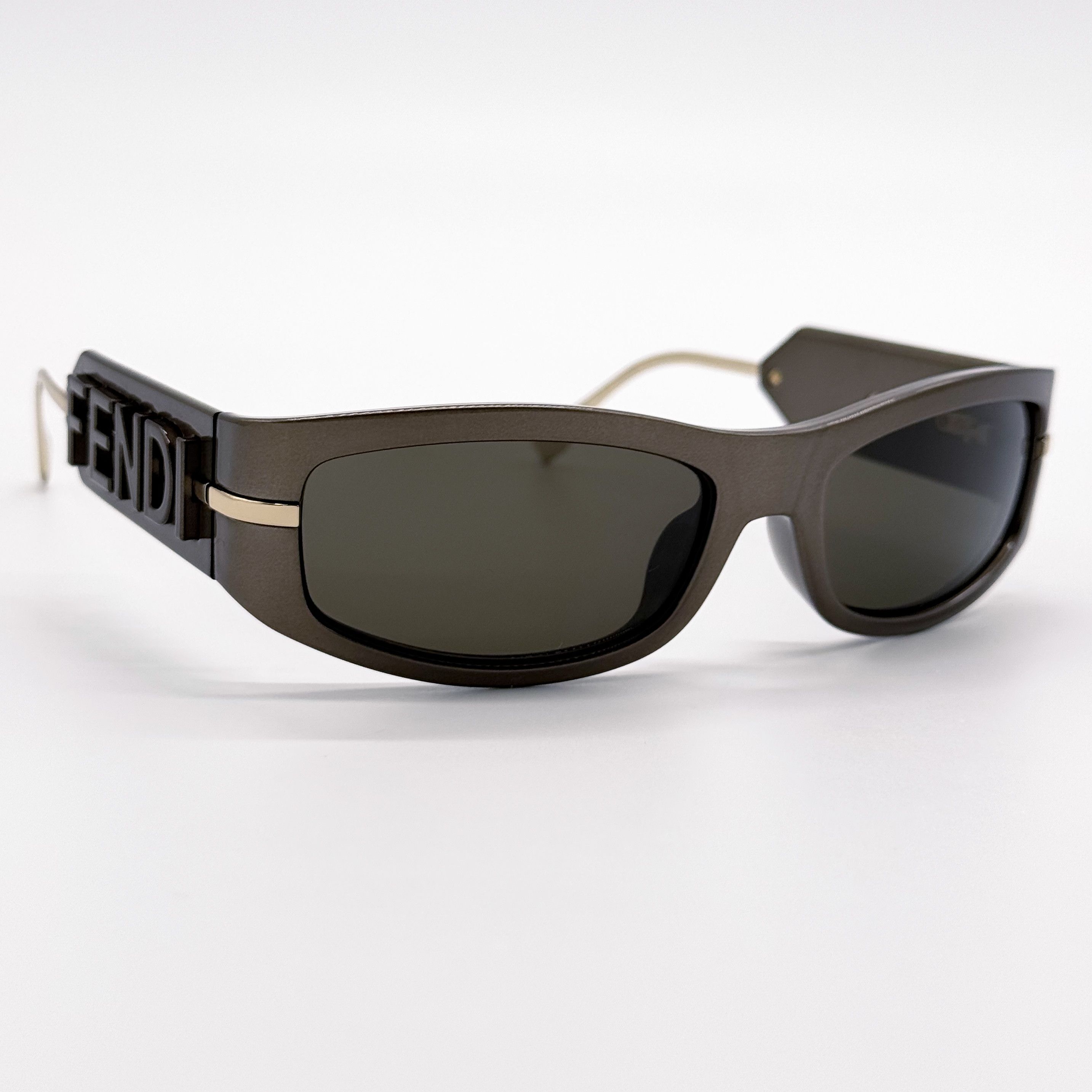 Fendi NEW FENDI FE40120I 45E SHINY BROWN WOMEN SUNGLASSES Size ONE SIZE - 8 Thumbnail