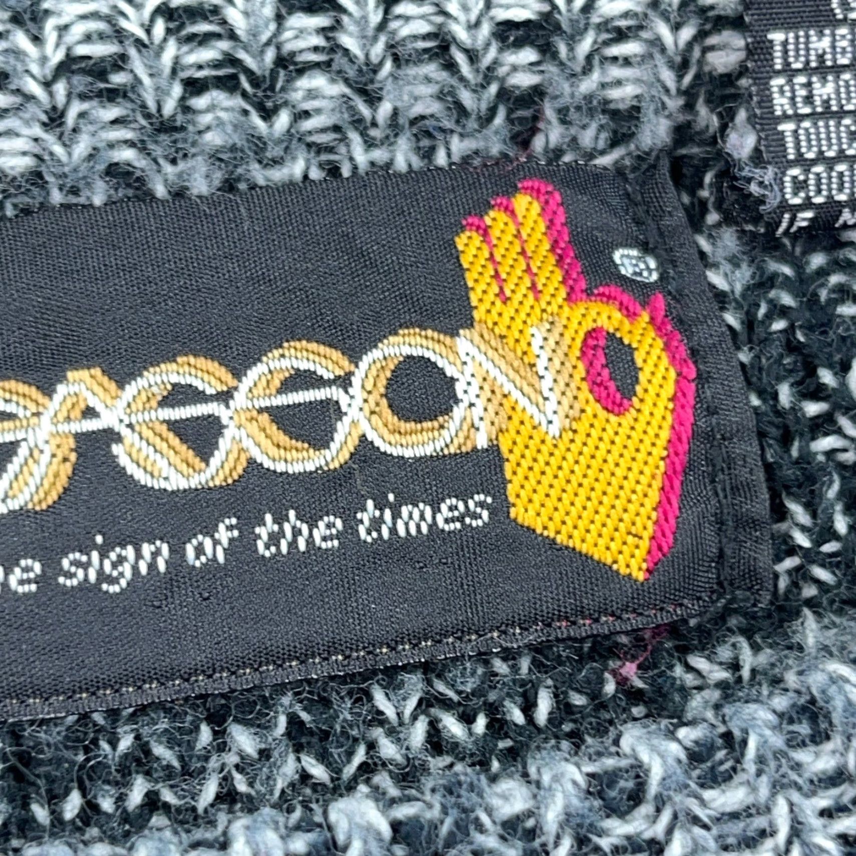 Vintage VINTAGE Sasson Sweater Men Large Gray Black Geometric Crewneck 80s 90s Golf Pullover Size US L / EU 52-54 / 3 - 5 Thumbnail