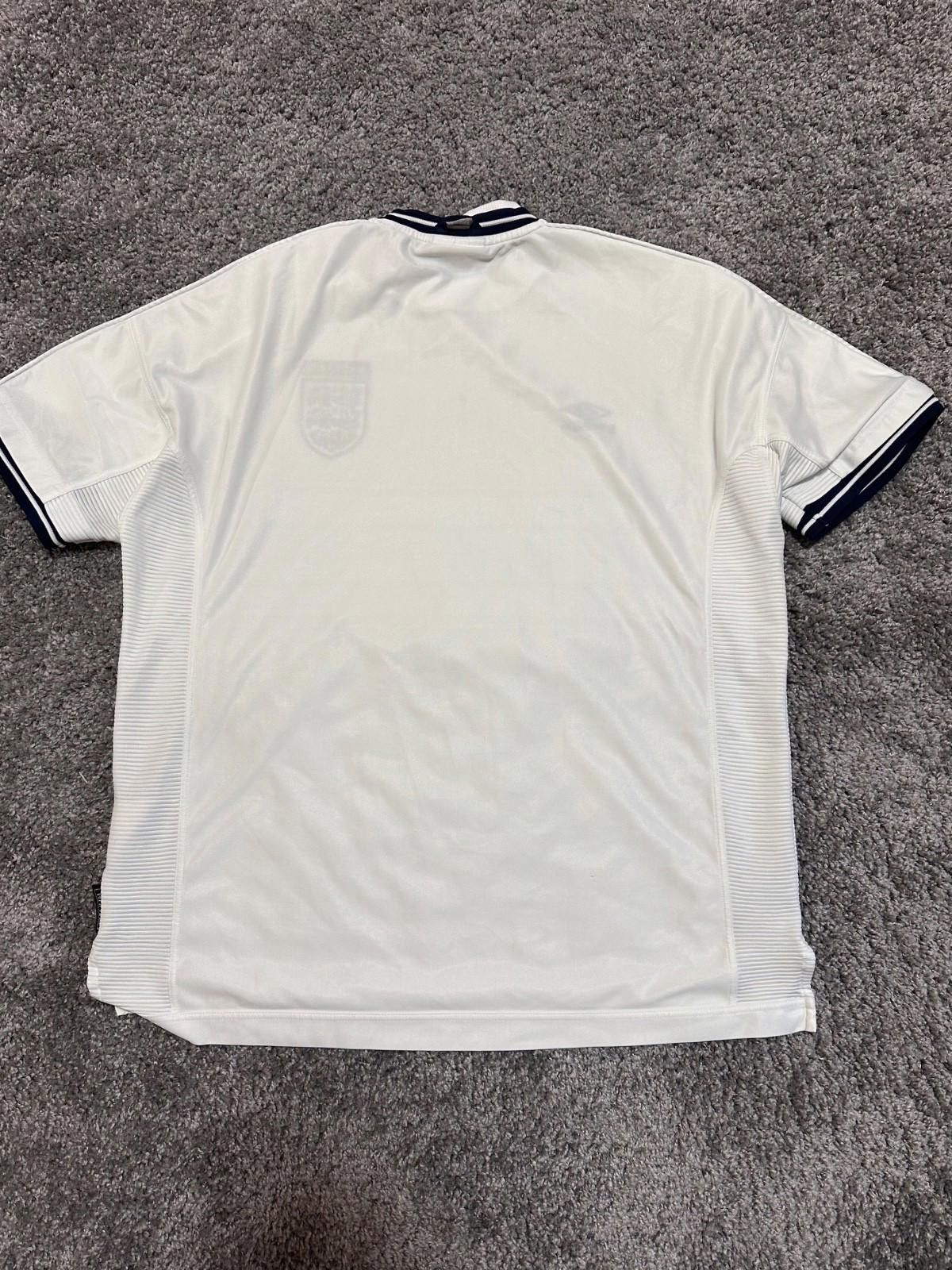 Umbro England Home football shirt 1999 Soccer Umbro Jersey SZ XXL Size US XXL / EU 58 / 5 - 8 Thumbnail