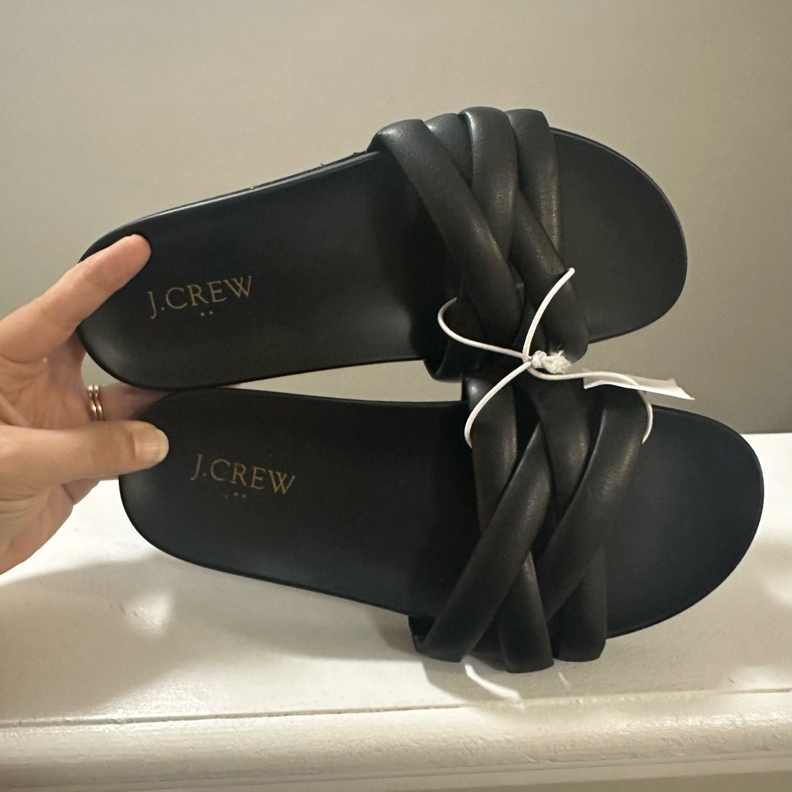 J.Crew J. Crew Crisscross Black Slide Sandals Women’s 7 NWT Size US 7 / IT 37 - 5 Thumbnail