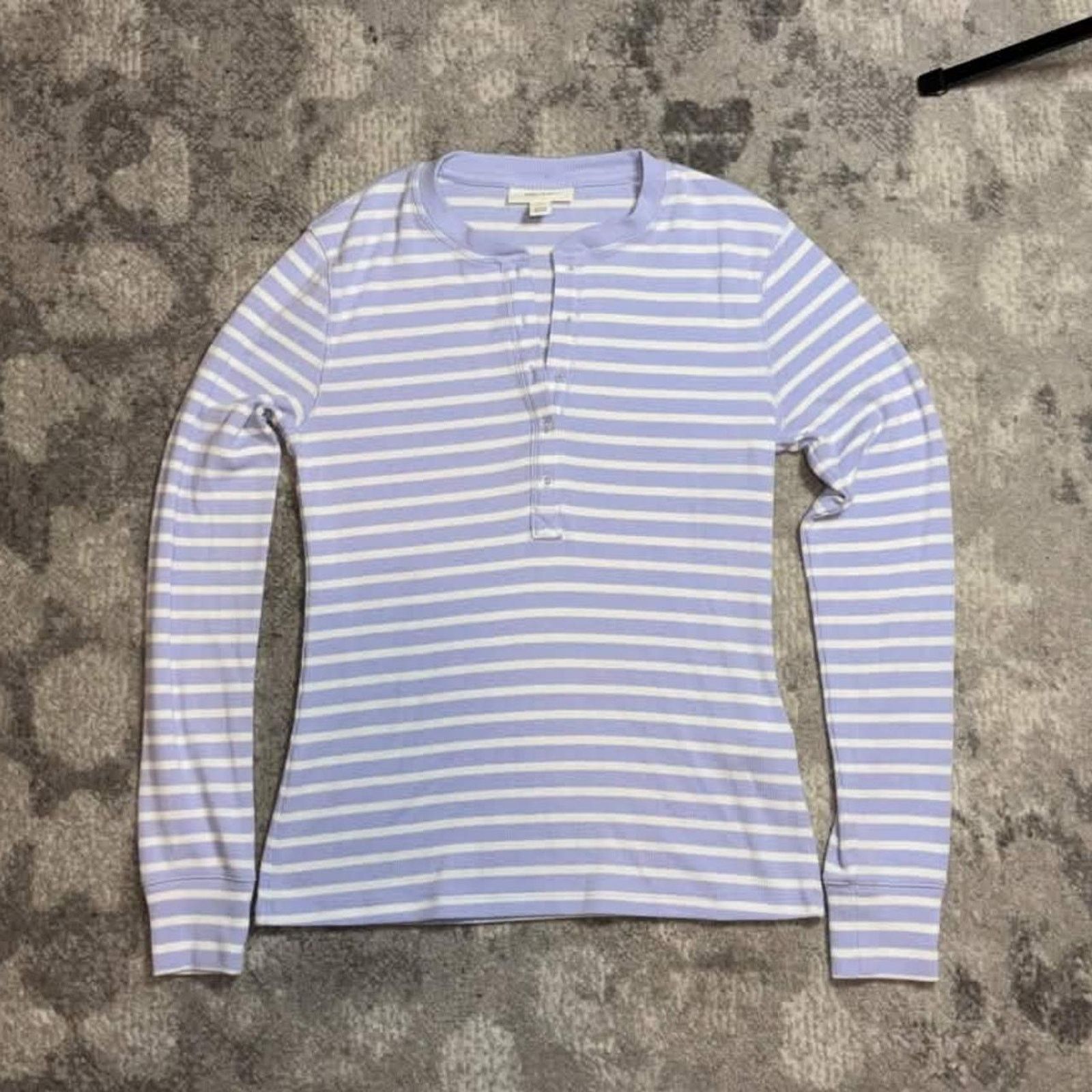 Other Y2K On 34th Striped Henley Shirt / Sweater Size S / US 4 / IT 40 - 1 Thumbnail