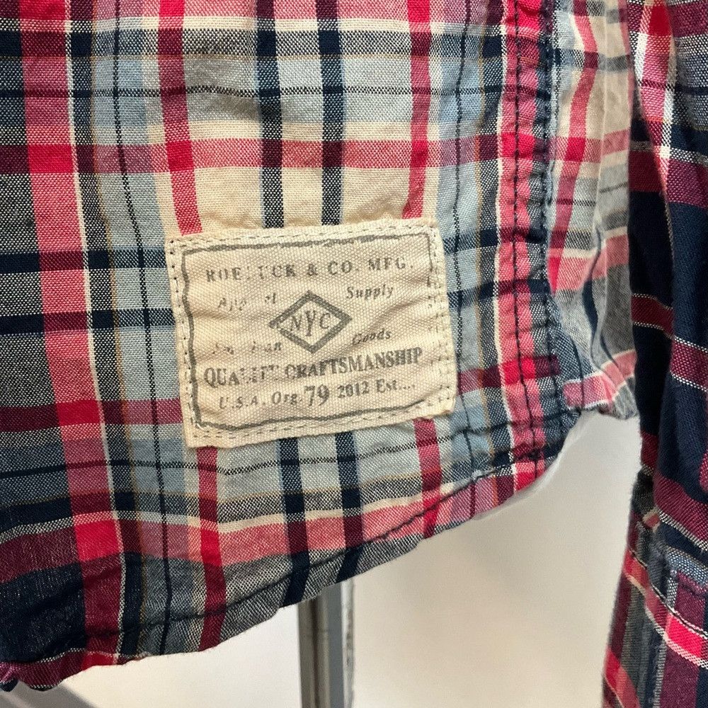 Other ROEBUCK & CO Vtg Red Plaid Western Yoke Pearl Snap Shirt Size US M / EU 48-50 / 2 - 4 Thumbnail