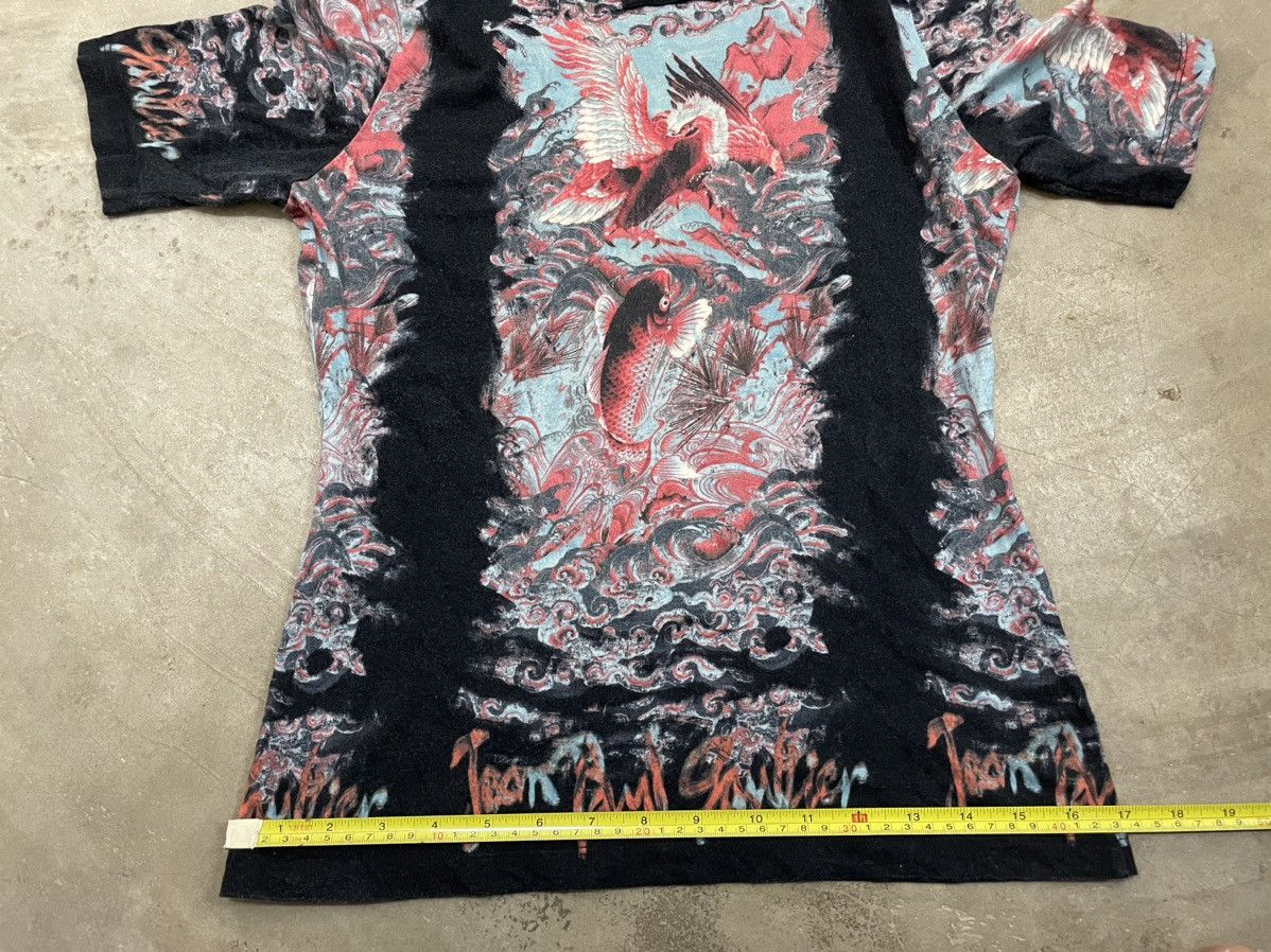 Jean Paul Gaultier Jean Paul Gaultier Full Print Tshirt Fish Koi Design Size S / US 4 / IT 40 - 9 Thumbnail