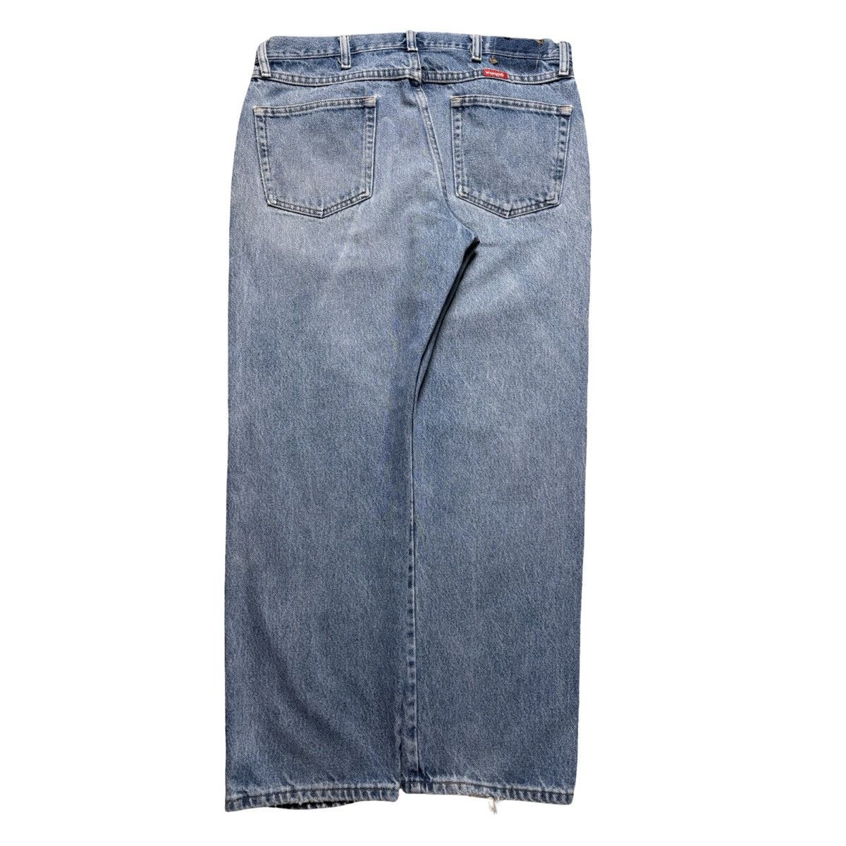 Wrangler Vintage Wrangler Ligh Wash Distressed Straight Jeans 36X29 Size US 36 / EU 52 - 7 Thumbnail