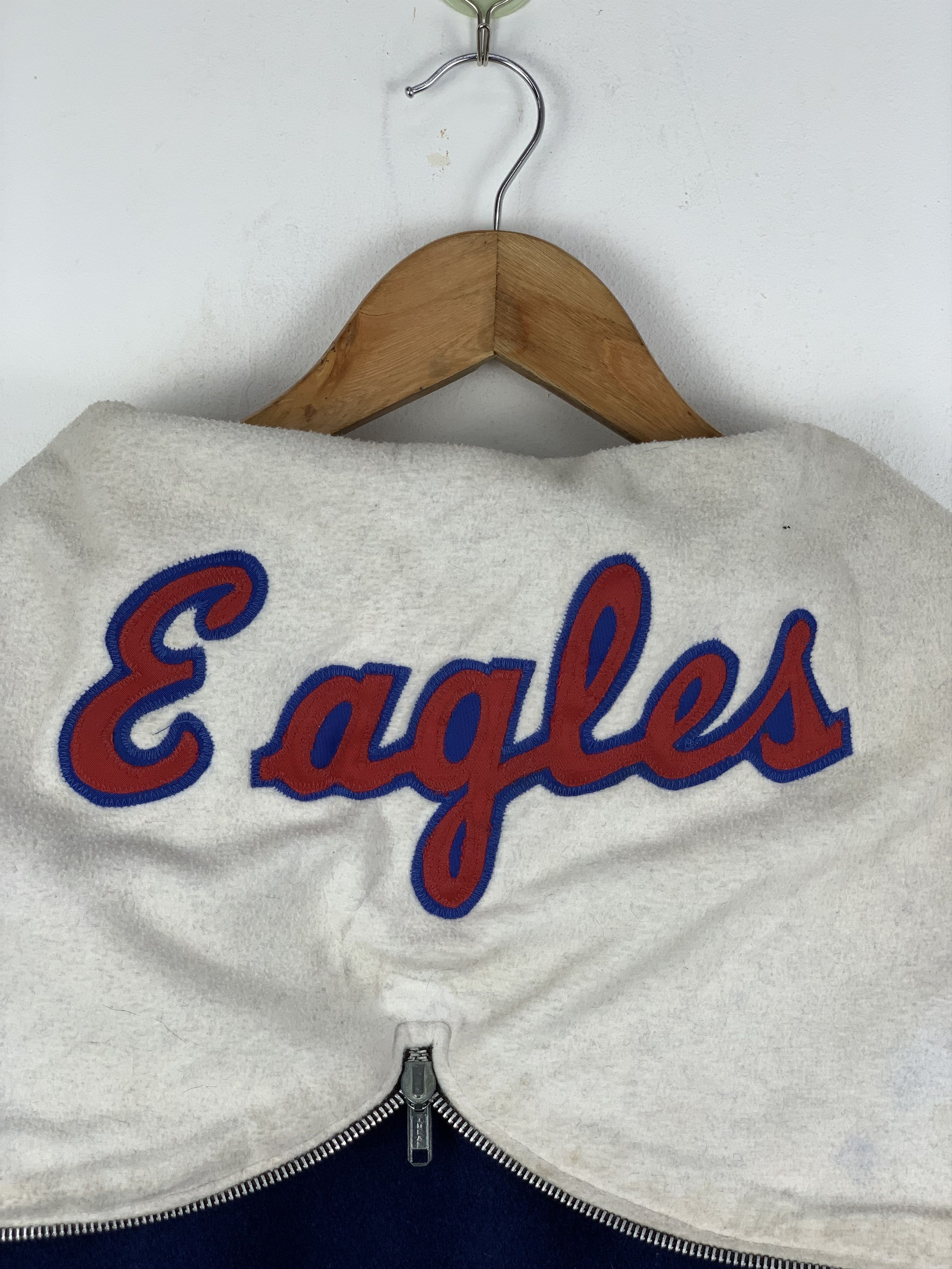 Delong Vintage 80s Wool Delong Varsity Jacket Hoodie V0521 Size US XS / EU 42 / 0 - 13 Thumbnail