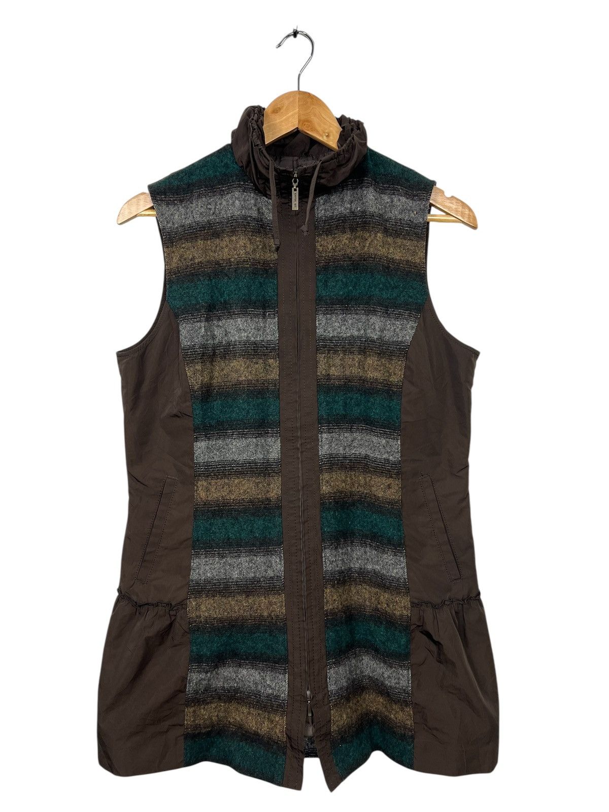 Kansai Yamamoto Kansai Bis Collection Mixed Media Striped Vest Size M / US 6-8 / IT 42-44 - 1 Thumbnail