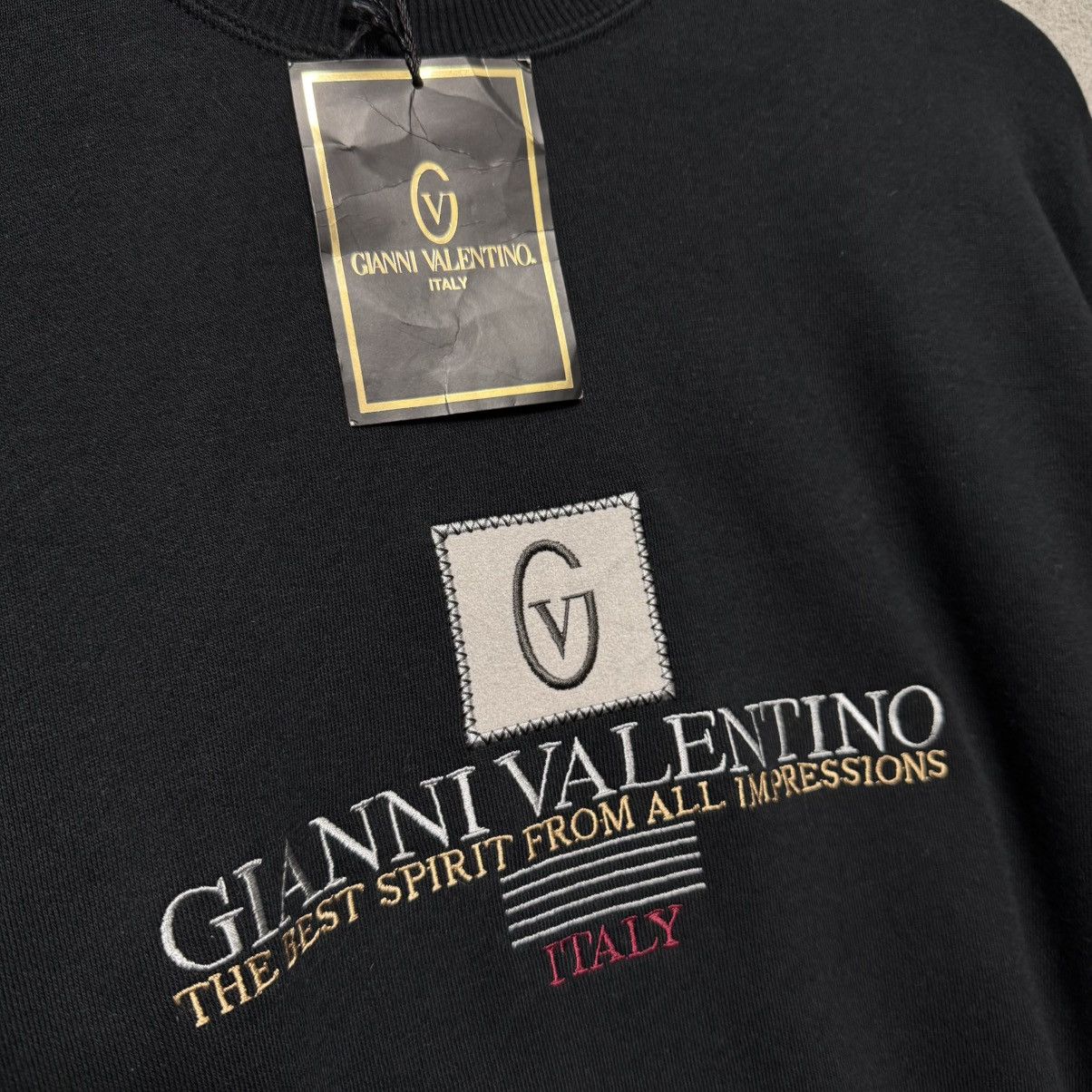 Gianni Valentino × Valentino × Vintage New With Tag Gianni Valentino Embroidered Spell Out Logo Size US L / EU 52-54 / 3 - 3 Thumbnail
