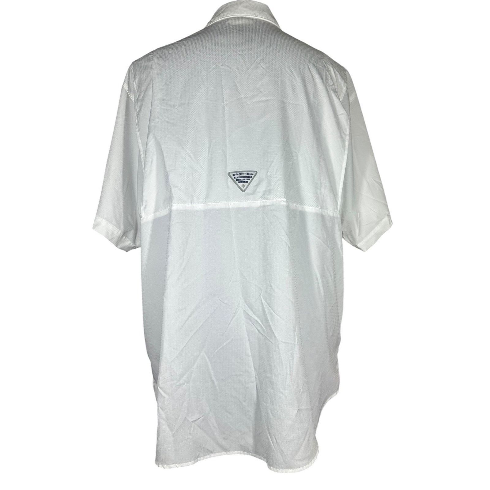 Columbia Columbia Tamiami II PFG Omni Shade SS Shirt XL White Mens Size US XL / EU 56 / 4 - 4 Thumbnail