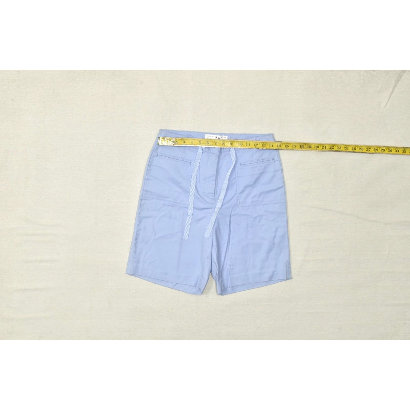 Tommy Hilfiger Tommy Hilfiger Golf Women's Size 8 Blue Chino Shorts Stretch Cotton Bermuda Casual Summer Spring Walking Golf Womens Size 30" / US 8 / IT 44 - 4 Thumbnail