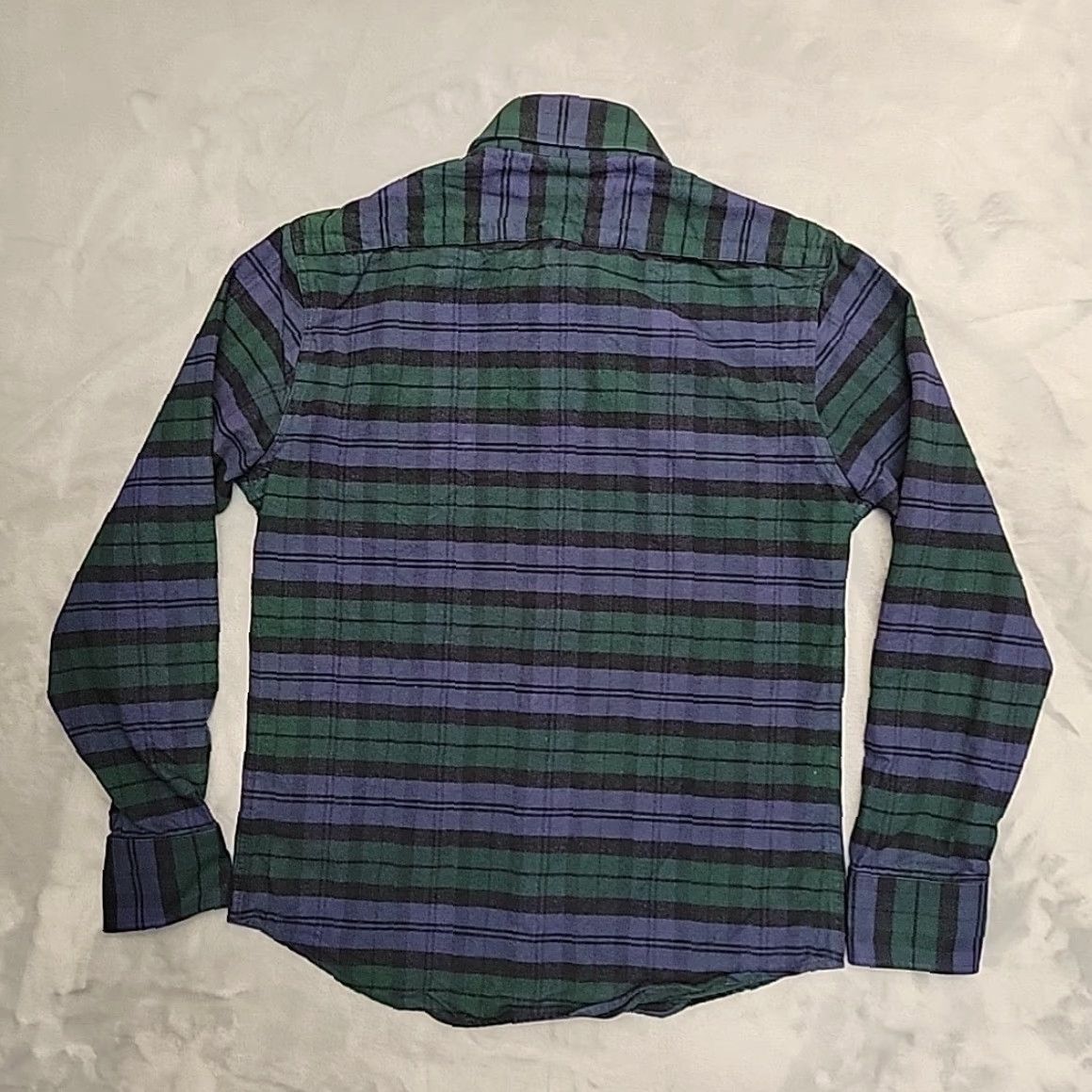 Taylor Stitch Taylor Stitch Shirt Men XS Blue Green 100% Organic Cotton Flannel Casual Classic Plaid Button-Up Collared Multicolor Pocketed Size US M / EU 48-50 / 2 - 6 Thumbnail