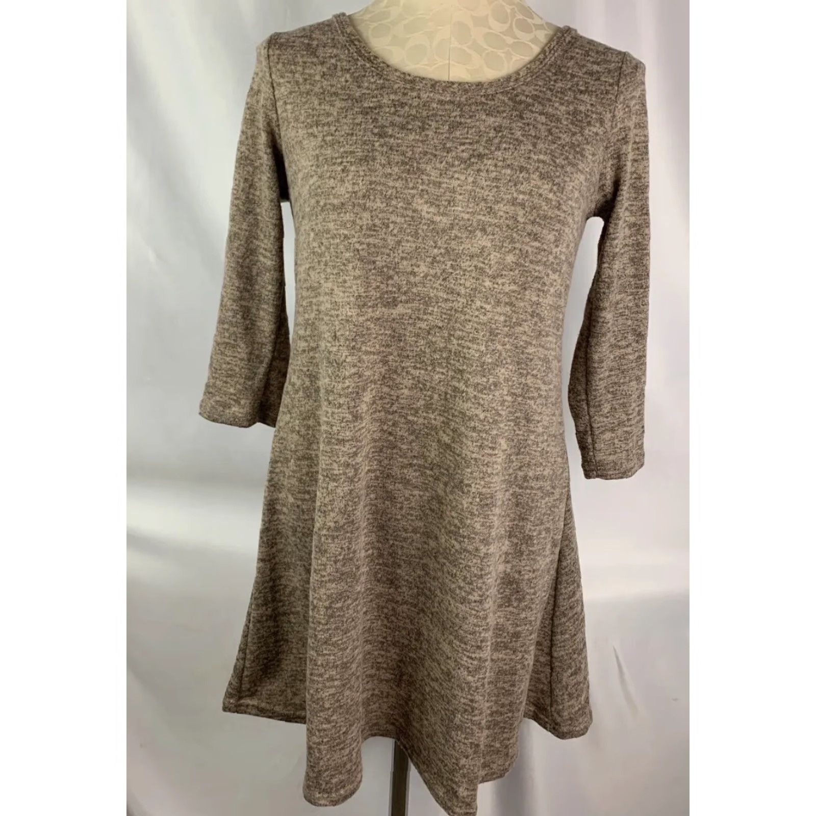 Vintage Olivia Rae Sweaterdress Medium Mauve Lightweight Pullover Swing Size M / US 6-8 / IT 42-44 - 3 Thumbnail