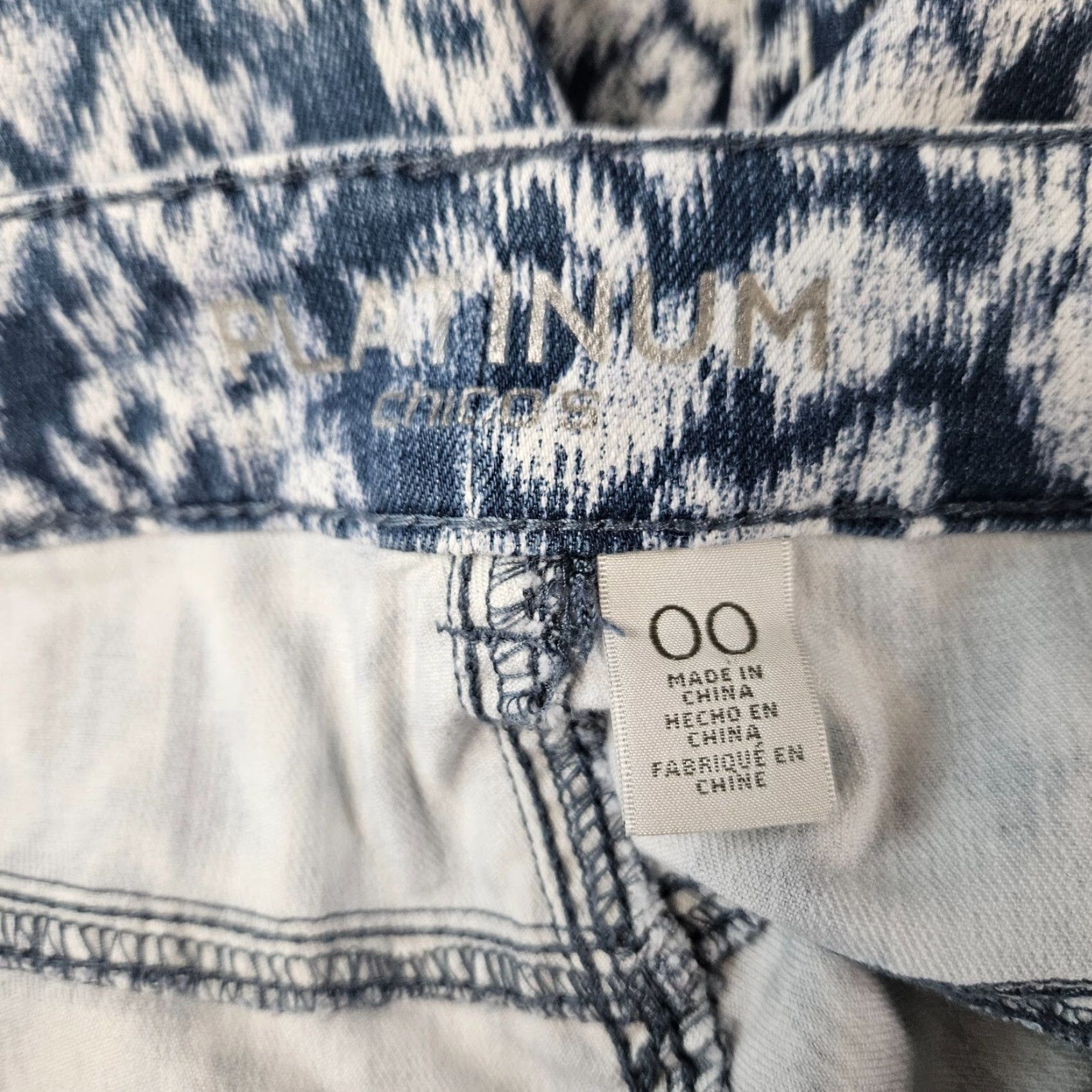 Vintage Chico's Womens Skinny Jeans Sz 2 Blue White Mid Rise Cotton Blend Denim Inseam 29 Womens Size 26" / US 2 / IT 38 - 7 Thumbnail