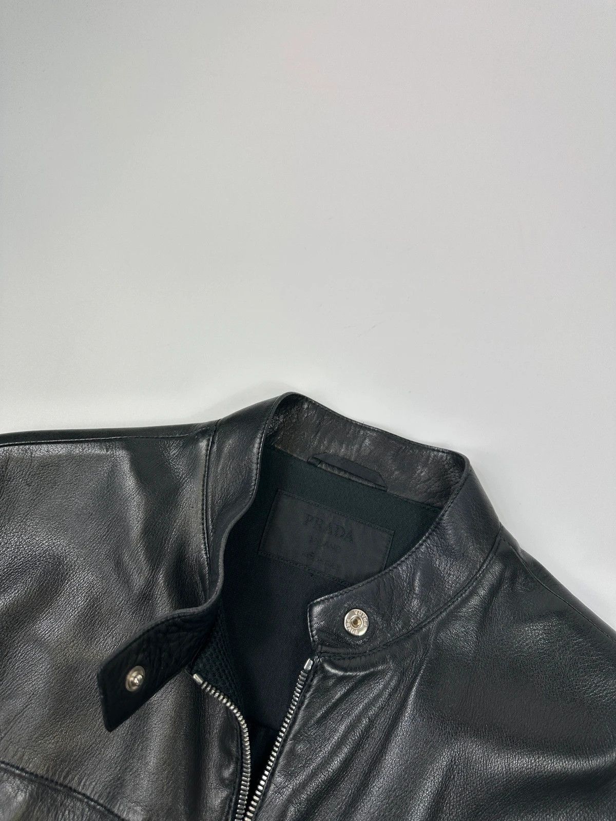 Prada Prada Milano FW1999 Black Mesh & Leather Jacket Size M / US 6-8 / IT 42-44 - 10 Thumbnail