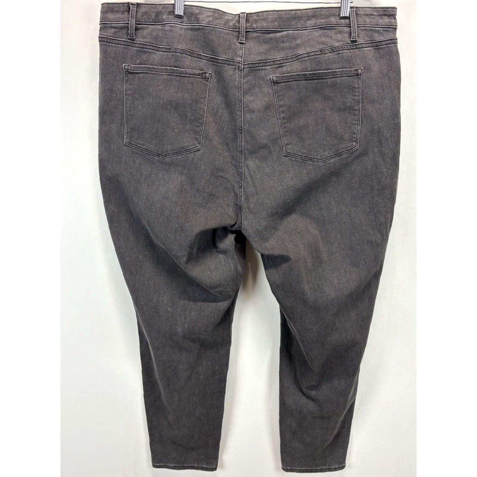 Talbots TALBOTS Special Edition High Rise Jegging Ankle Jeans 24W Plus Faded Black Gray Beaded Womens Size 42" / US 20 - 3 Thumbnail