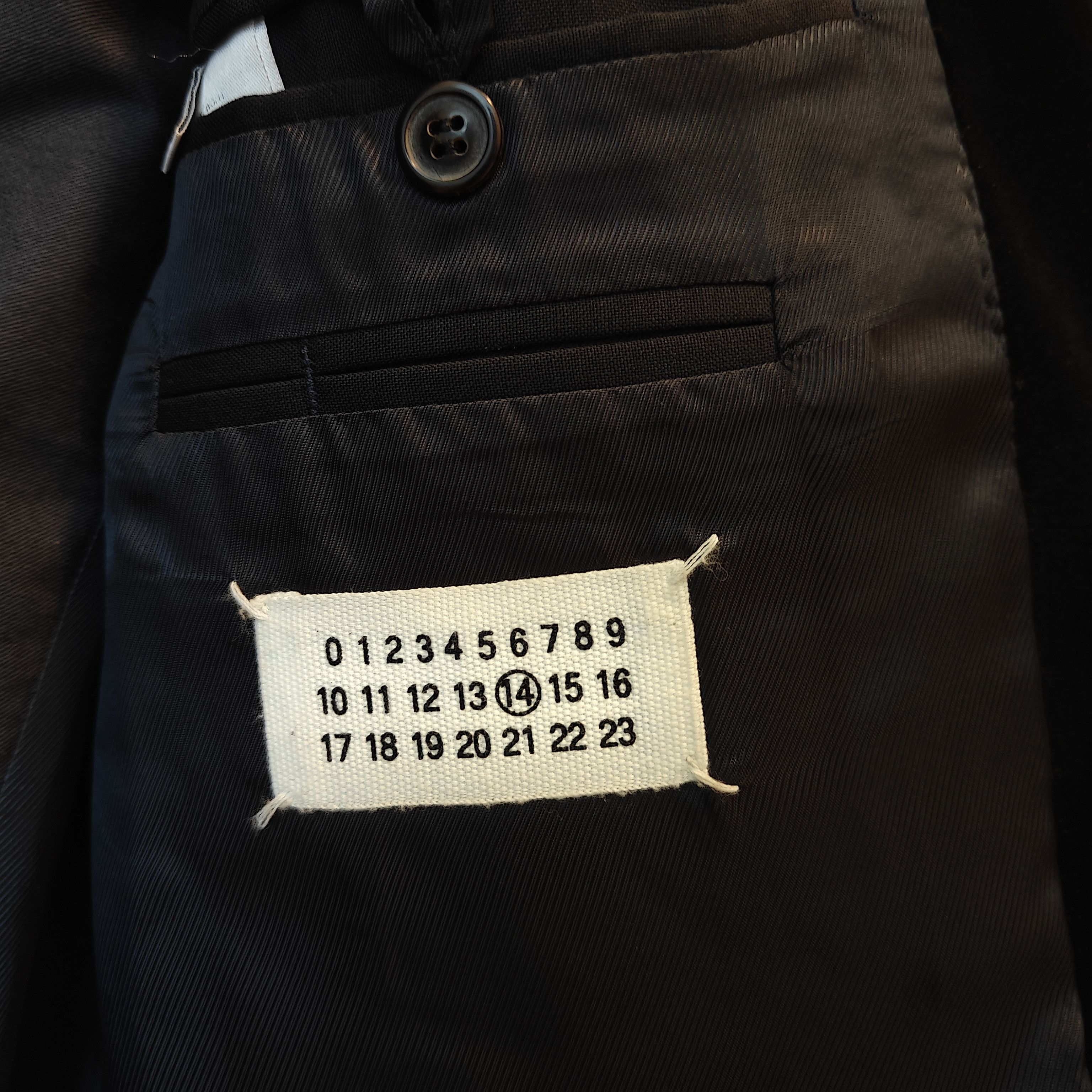 Maison Margiela Navy Tux Velvet Shawl Collar Blazer - mohair Size 48R - 22 Thumbnail
