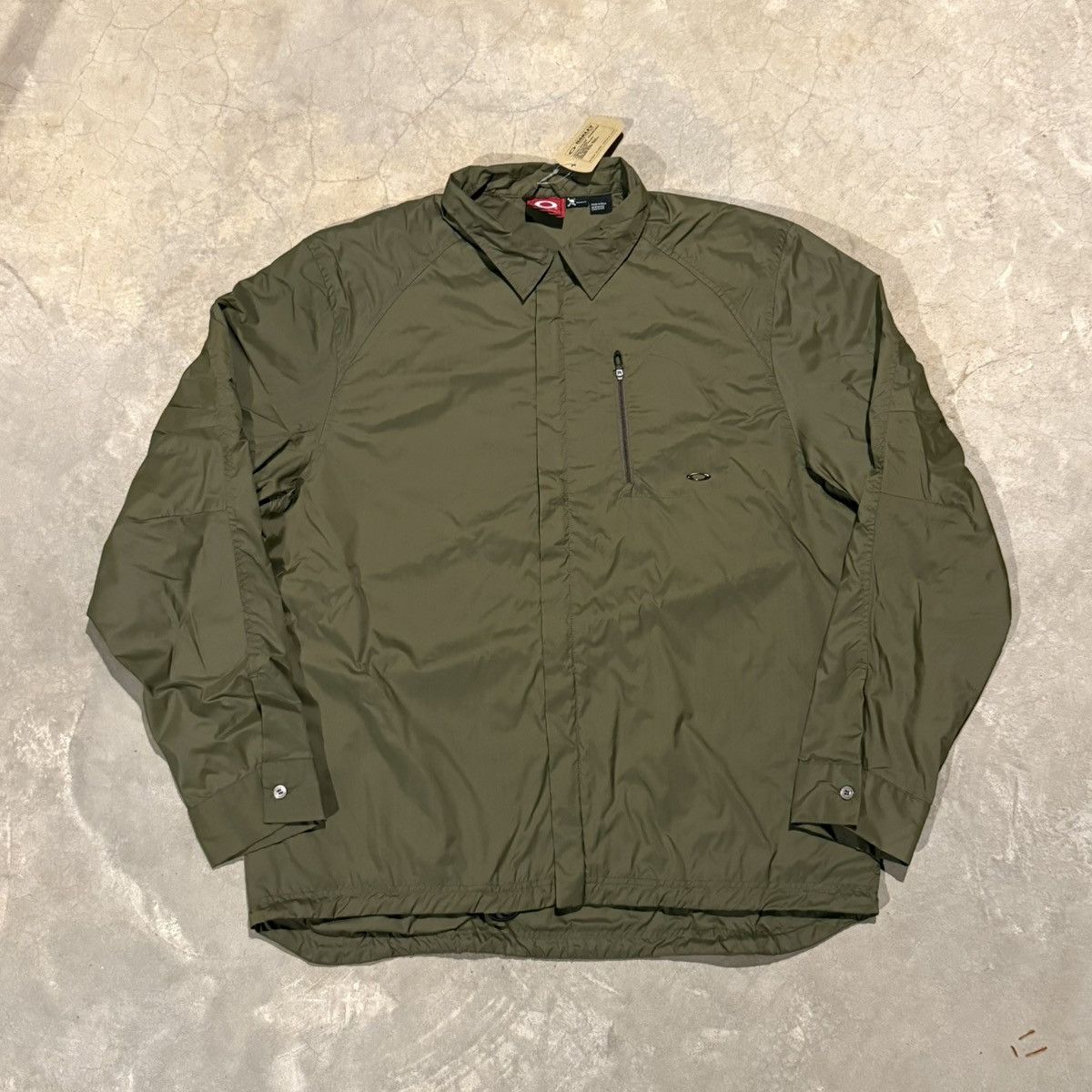 Oakley Brand New 2000s Oakley Software Nylon Zip Windbreaker Jacket Size US XL / EU 56 / 4 - 1 Thumbnail