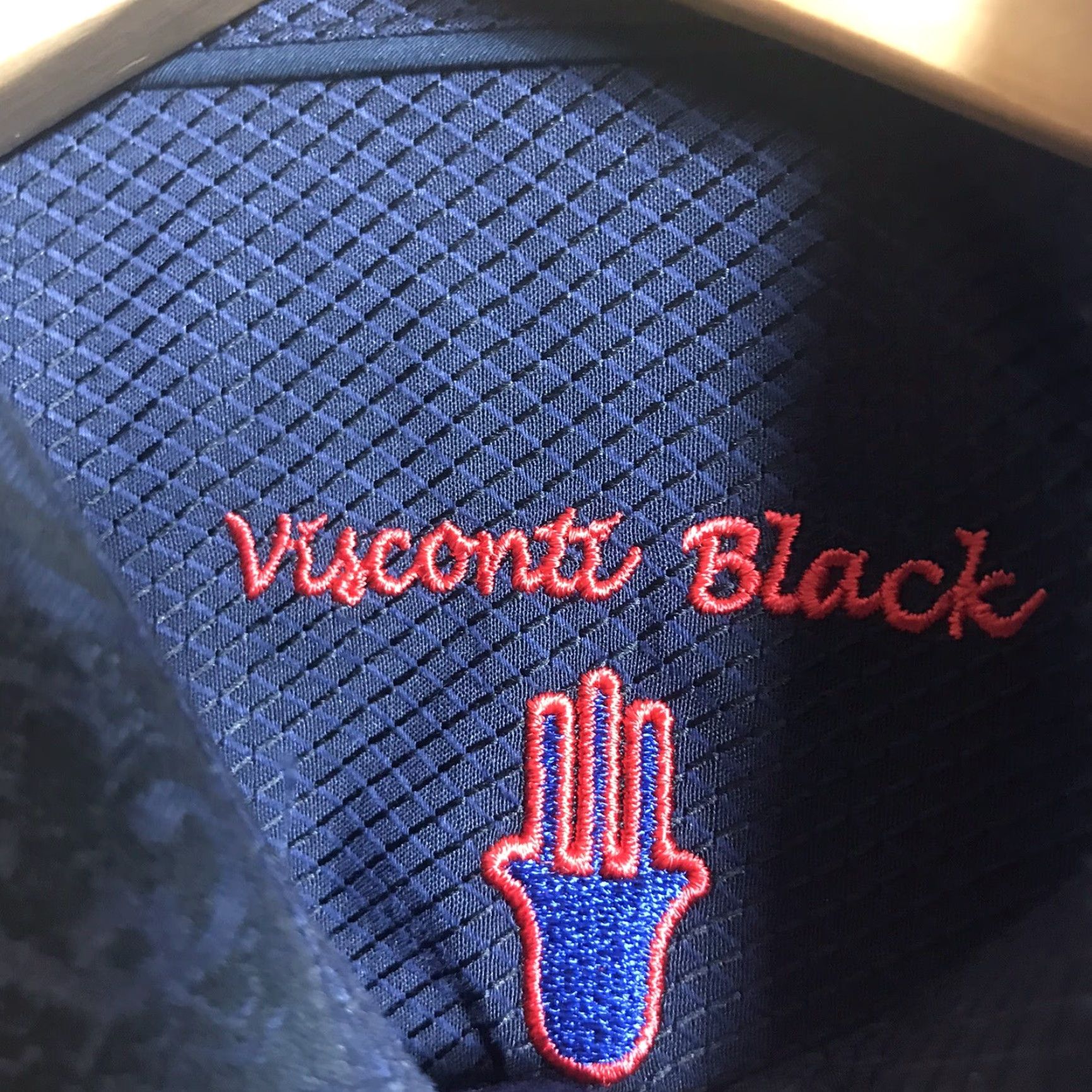 Luchiano Visconti VISCONTI BLACK Shirt Mens Small Navy Black Paisley Long Sleeve Button Size US S / EU 44-46 / 1 - 3 Thumbnail