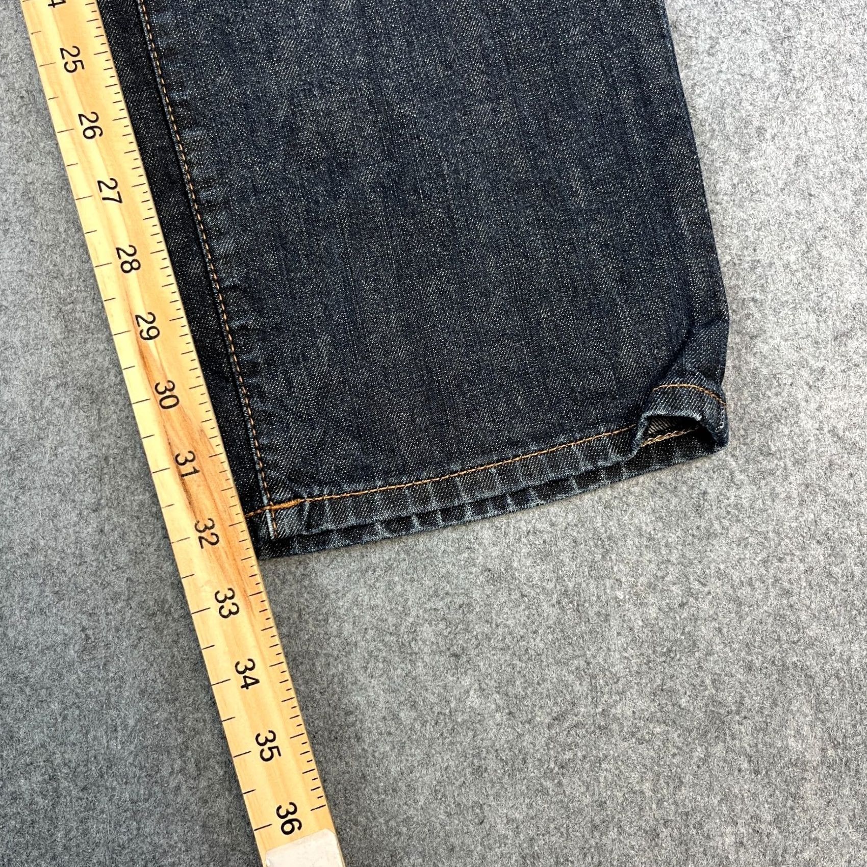 Hugo Boss HUGO BOSS Jeans Straight 36 34 Dark Blue Wash Stretch Whiskers Orange 24 Mens Regular Denim Cotton Elastane 5-Pocket Size US 36 / EU 52 - 4 Thumbnail