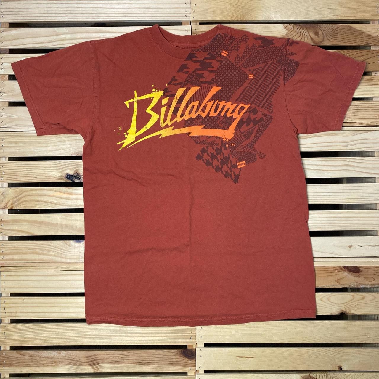 Billabong Billabong Orange Y2K Surf Tee Size Large Size US L / EU 52-54 / 3 - 1 Thumbnail