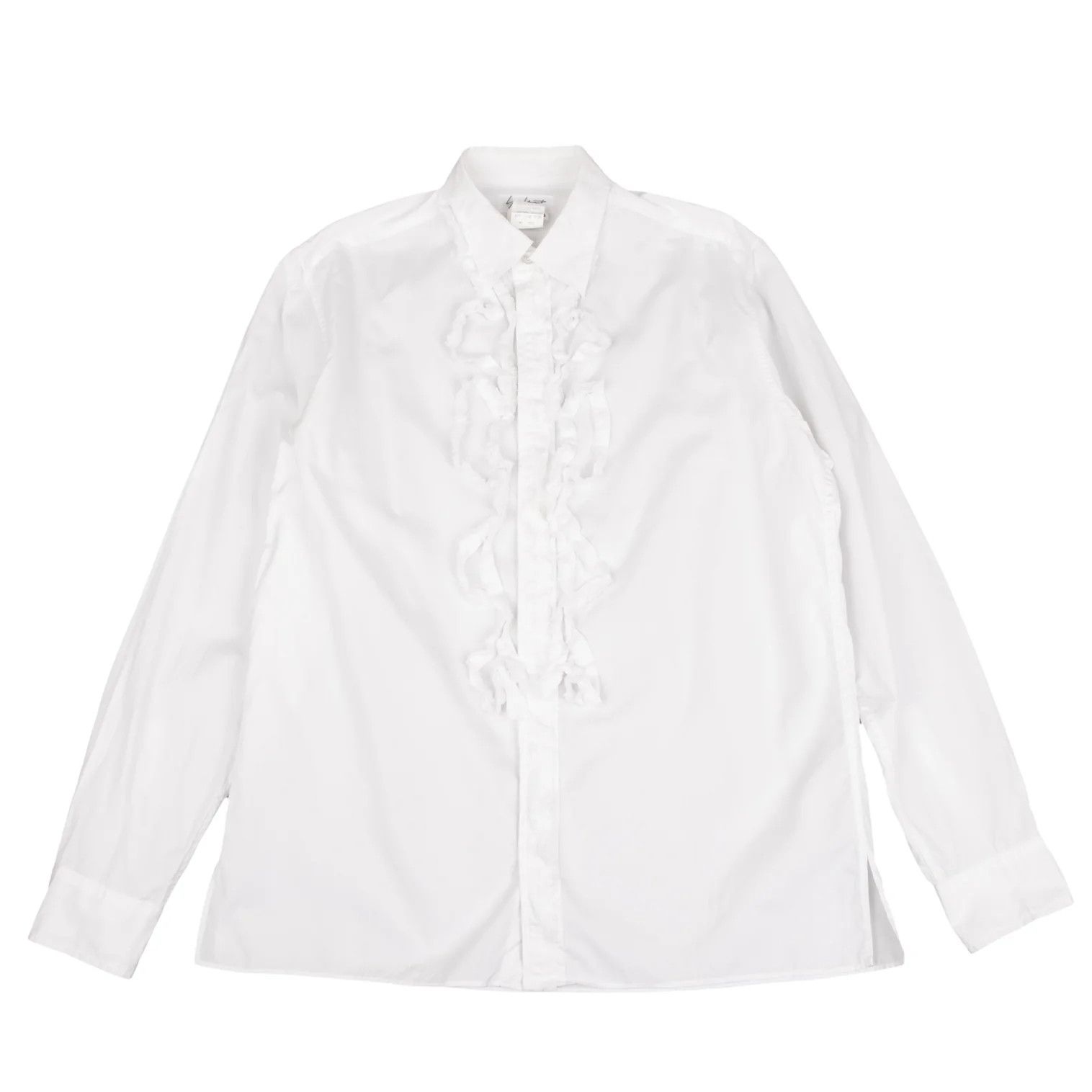 Yohji Yamamoto Yohji Yamamoto Cotton Frill Tape Shirt Size US L / EU 52-54 / 3 - 1 Thumbnail