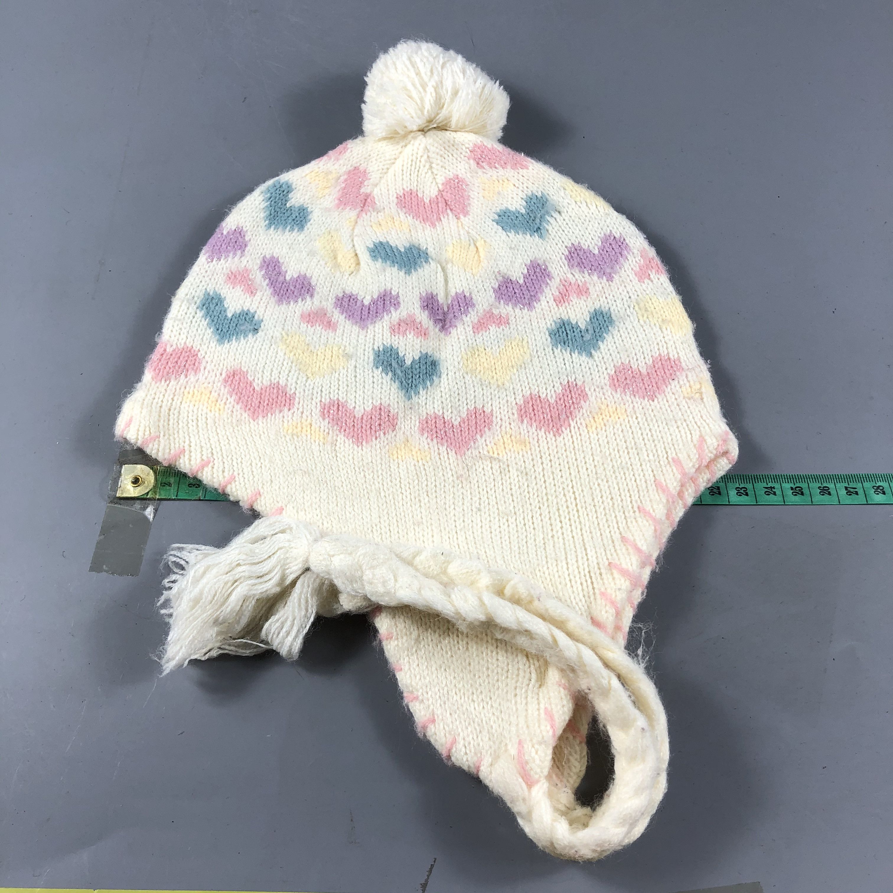 Vintage Hush Hush Loves Earflap Bobble Beanie Snowcap Snow Hat B751 Size ONE SIZE - 3 Thumbnail