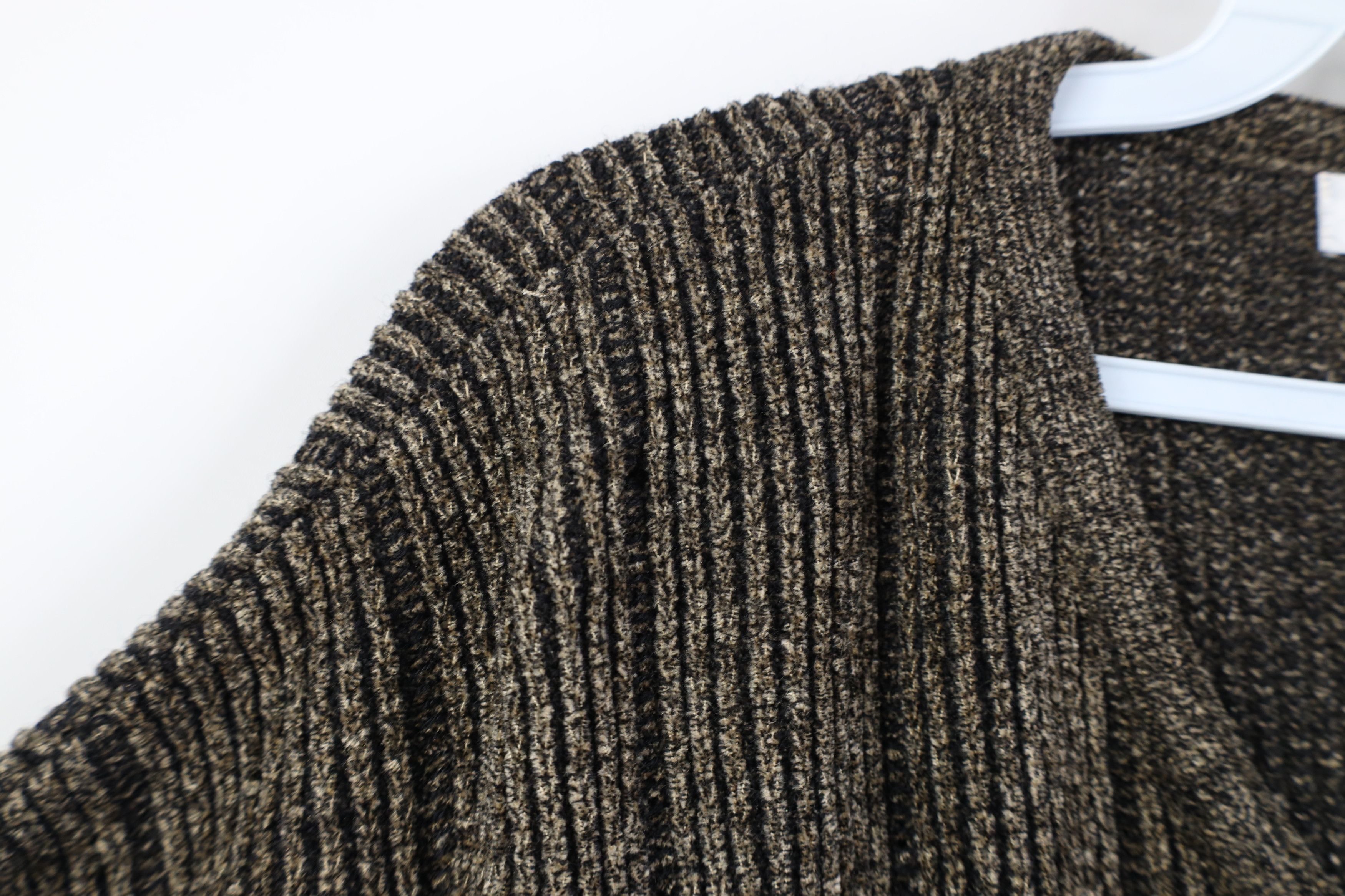 Vintage Vintage 90s Streetwear Ribbed Knit V-Neck Sweater Brown Size US XL / EU 56 / 4 - 5 Thumbnail