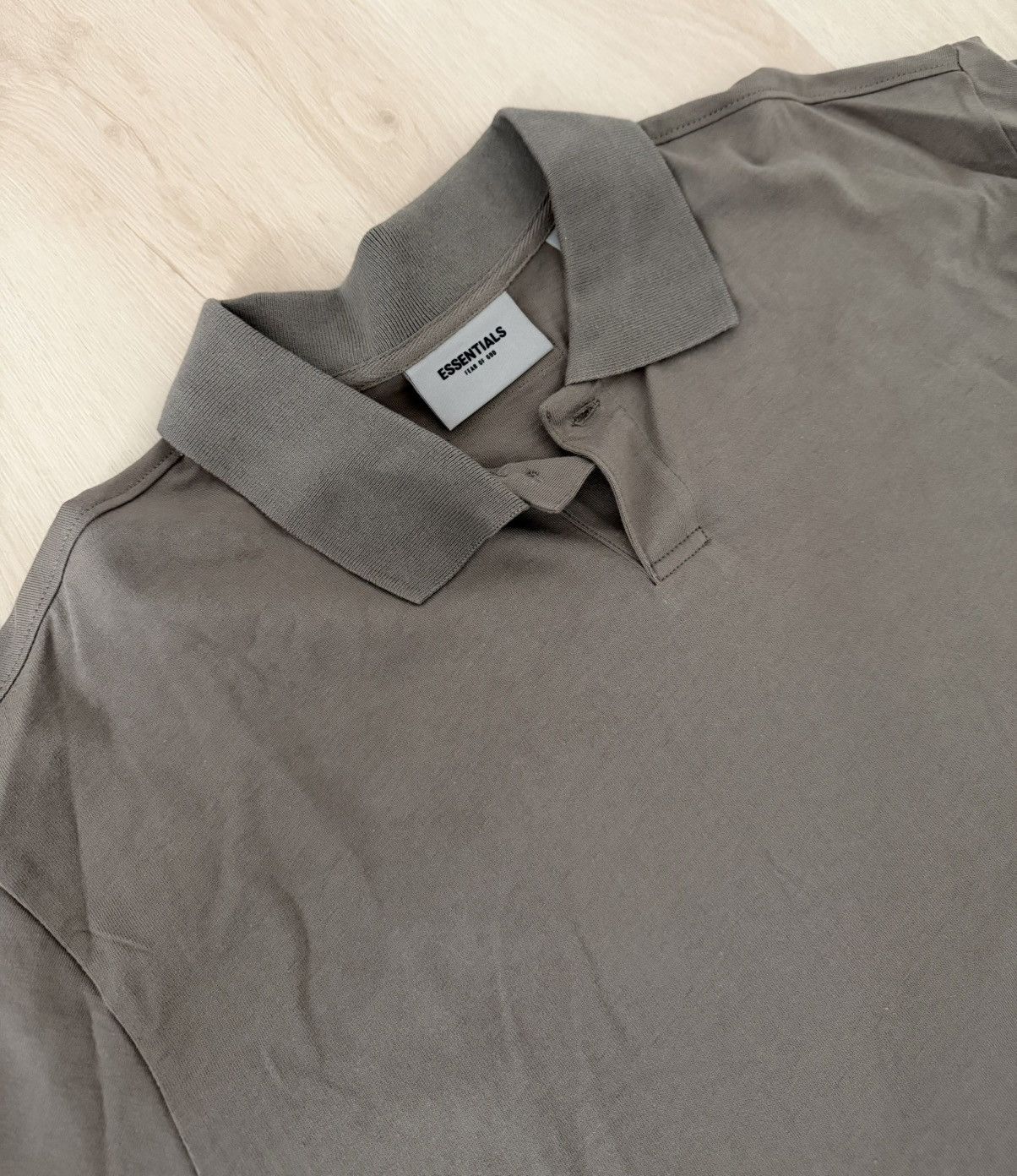 Essentials Fear of God Essentials SS21 Polo Shirt Taupe Size US M / EU 48-50 / 2 - 3 Thumbnail