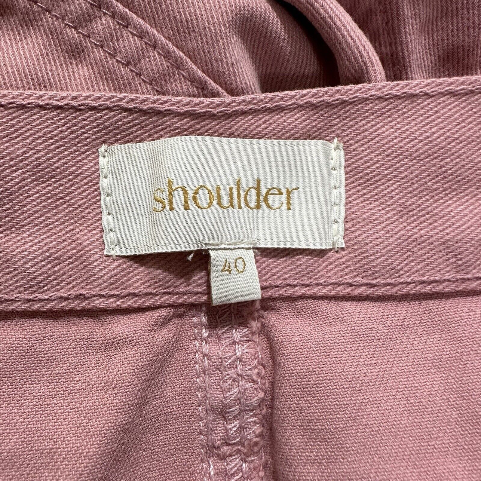Other Shoulder 40 12 Mauve Pink High Rise Slim Jeans With Belt Size 34" / US 12 / IT 48 - 5 Thumbnail
