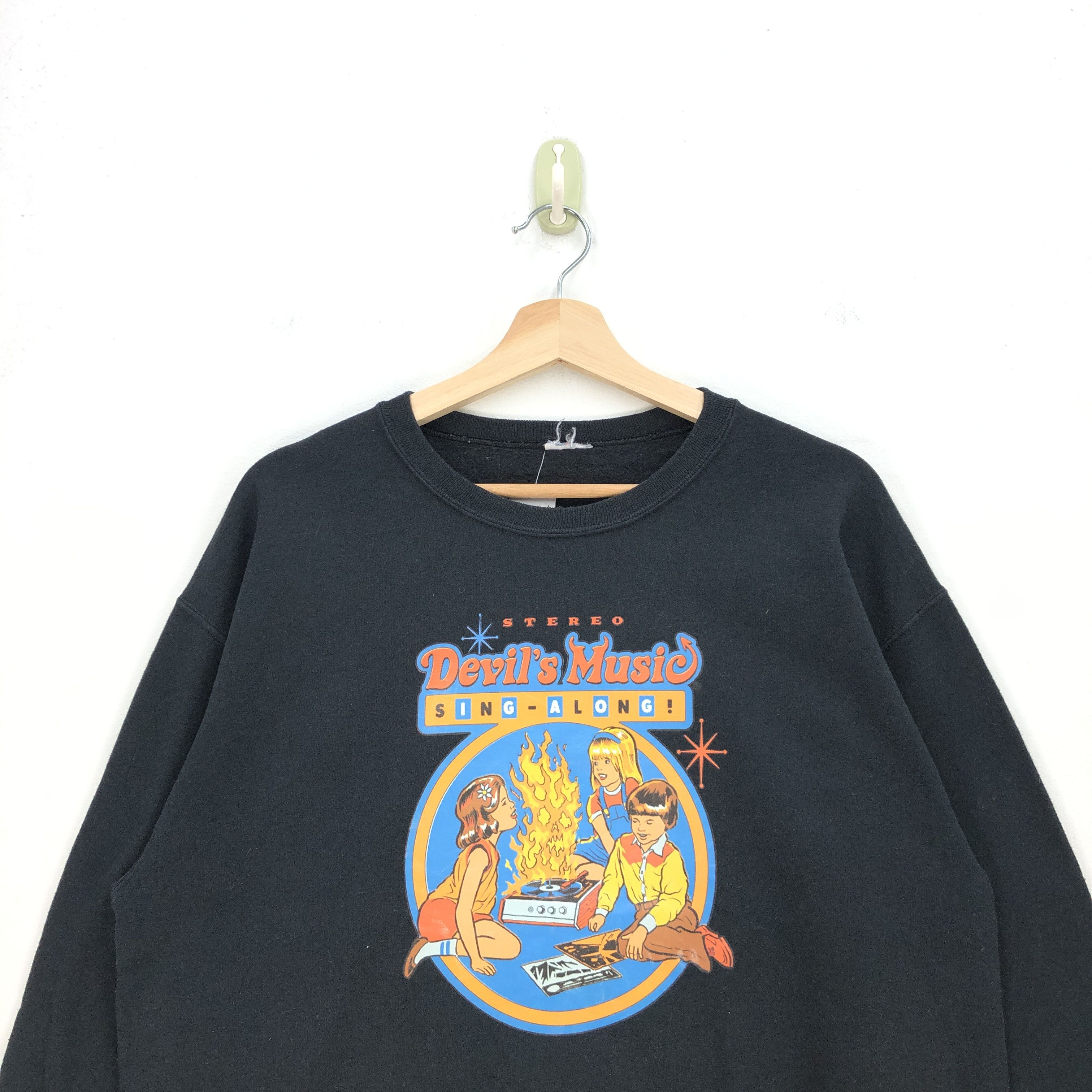 Vintage Vintage Devil Music Sing Along Sweater Movie Sweatshirt Size US M / EU 48-50 / 2 - 2 Thumbnail