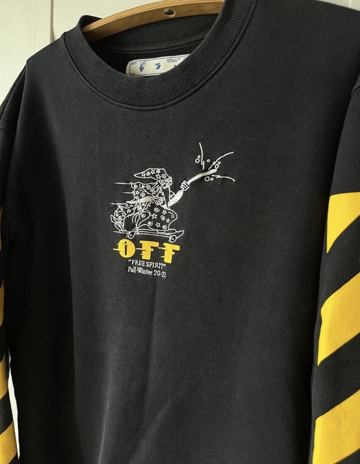 Off-White Off-White Virgil Abloh Free Spirit Diag Sweatshirt FW20 Size US M / EU 48-50 / 2 - 3 Thumbnail